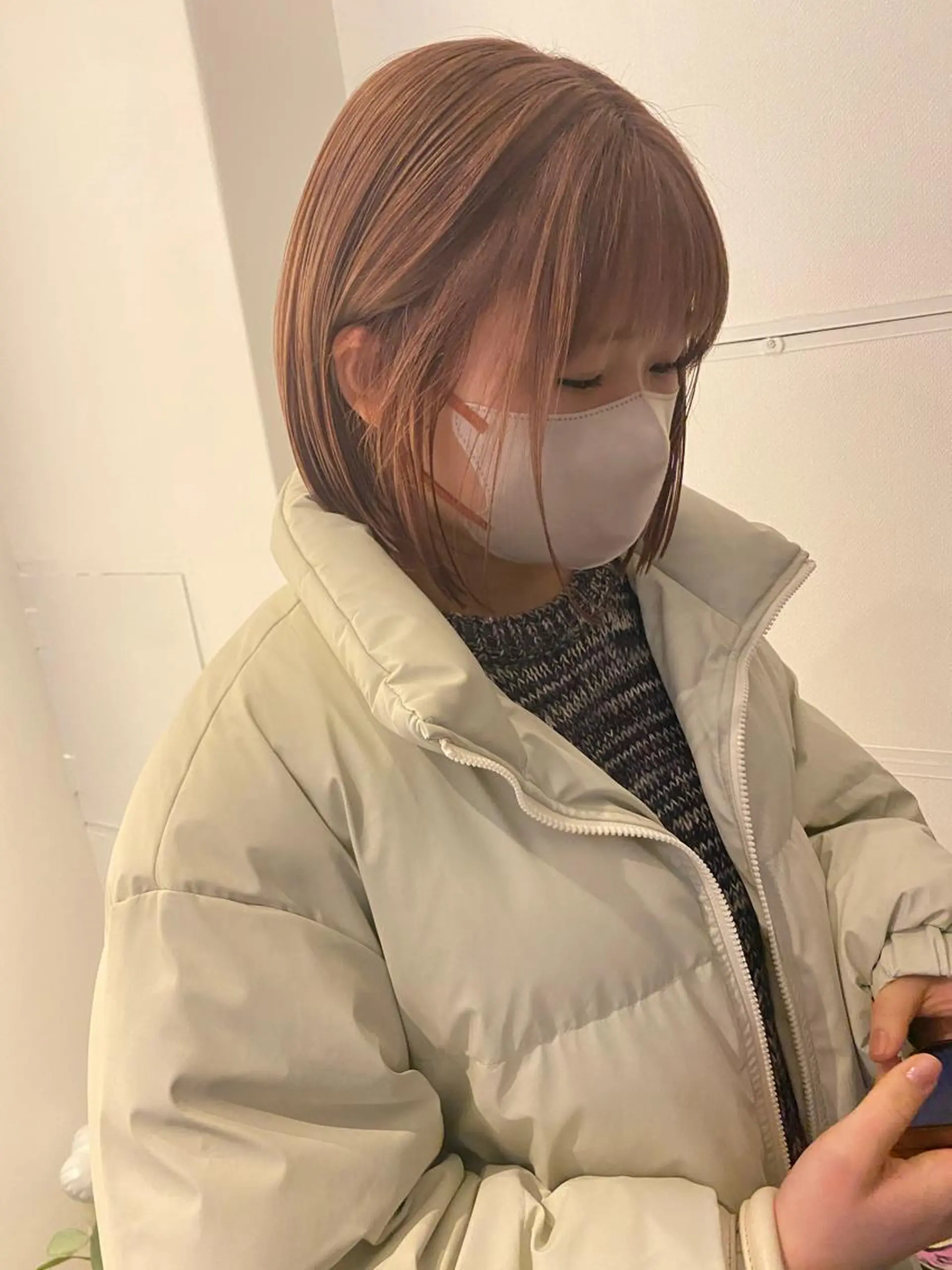 ショート カラー パーマ ヘアアレンジ メンズ キッズ ネイル マツエク・マツパ アイブロウ ベージュカラー ピンクカラー ピンクベージュ カラーマツエク ピンク カット ヘアカラー 広島/ボブ/レイヤー 🌿‬wakabaのヘアスタイル