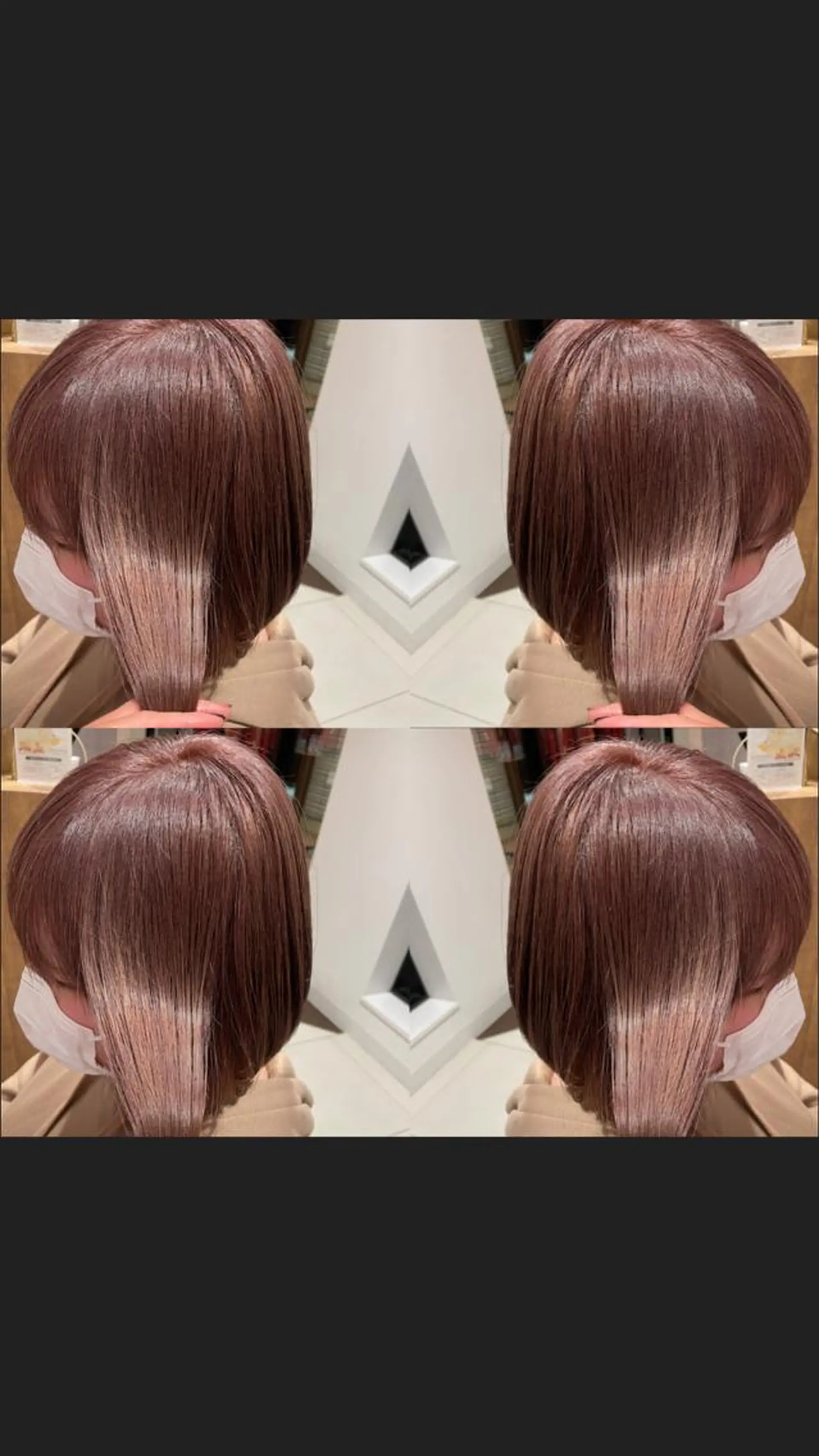 カラー ベージュカラー ブリーチ ピンクカラー ピンクベージュ 山田 由貴のヘアスタイル