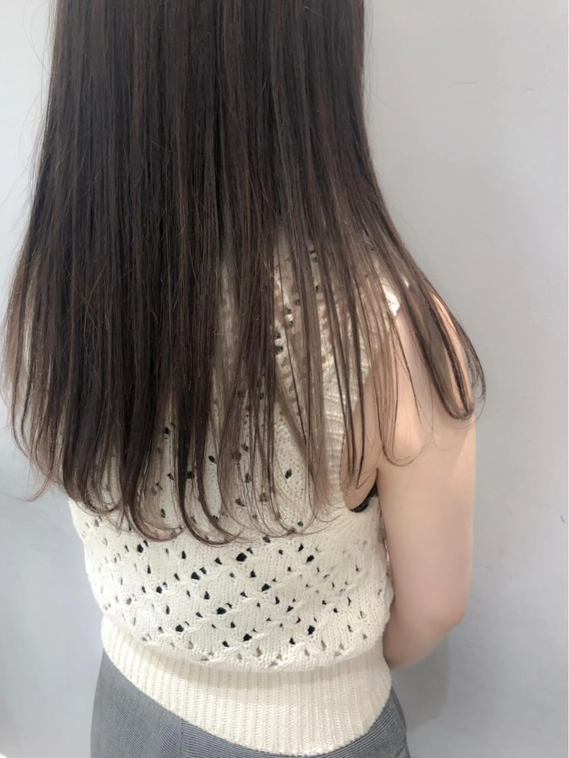 セミロング ヘアカラー トリートメント 似合わせ艶髪カラー ❤️ハダユミのヘアスタイル