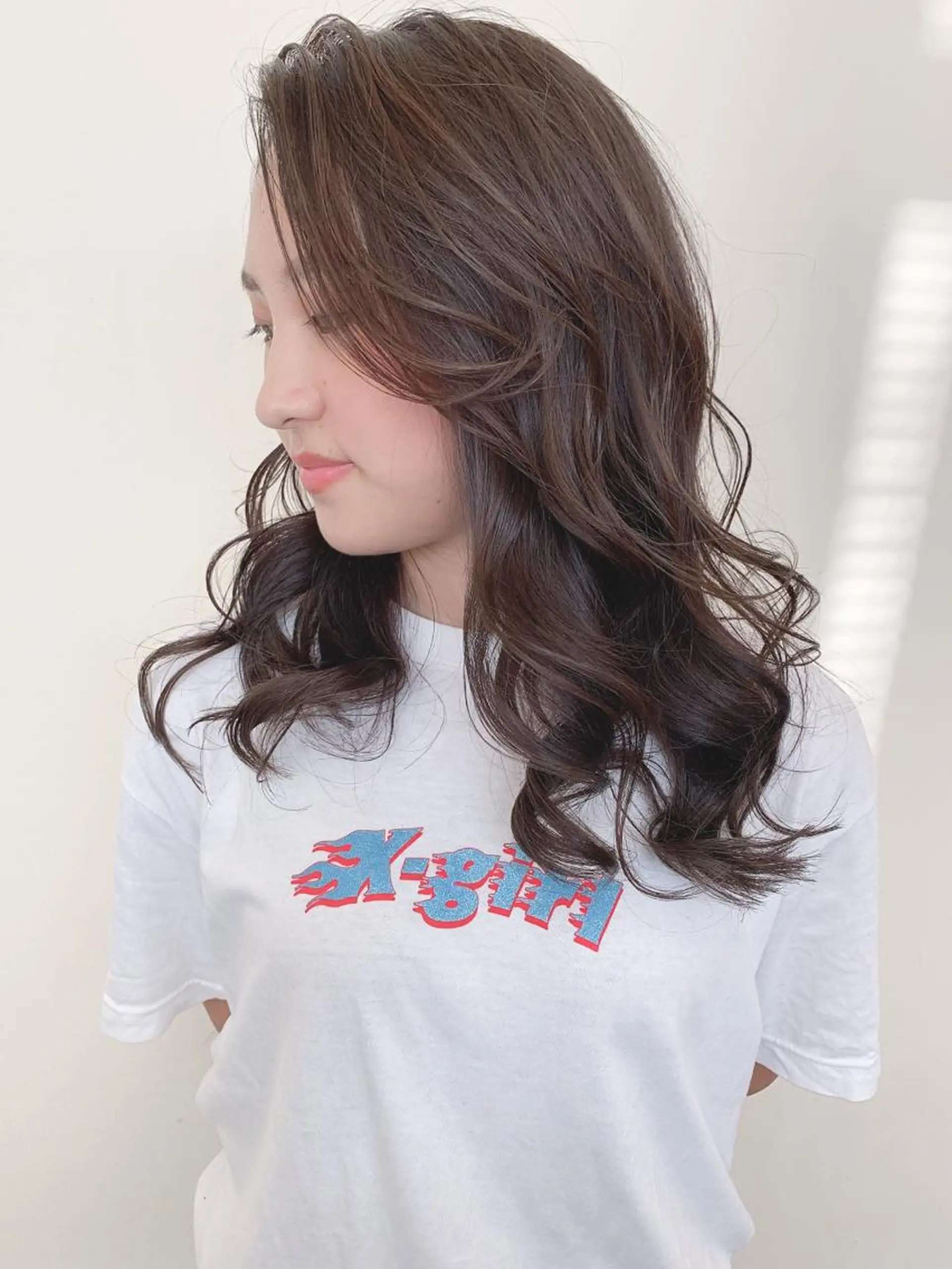 ミディアム カラー ブラウンカラー 髪質改善サロン 心斎橋ARCHEのヘアスタイル