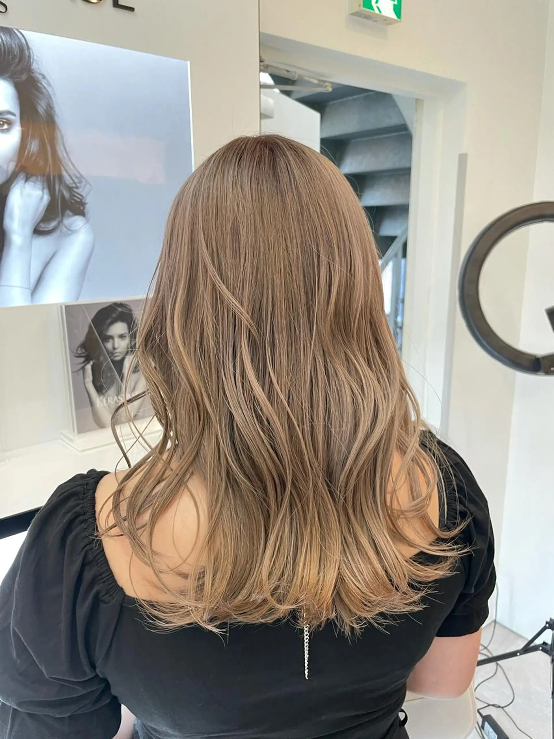 ミディアム カラー ベージュカラー カット ヘアカラー トリートメント ヘッドスパ 栄/久屋大通り/韓国 /透明感/横山🩵のヘアスタイル