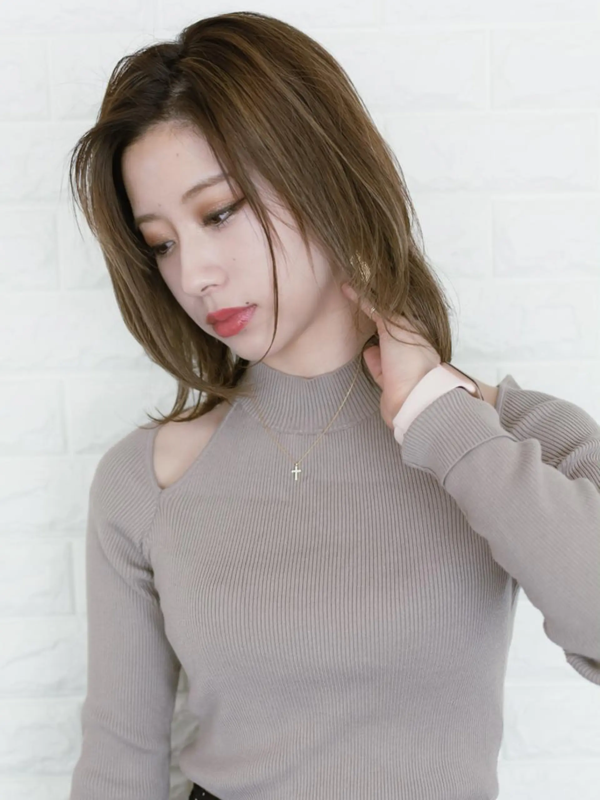 ミディアム カラー ショートボブ ベージュカラー ブルーカラー ブルージュ グレージュ カット ヘアカラー ヘッドスパ 斉藤 正敏のその他イメージ