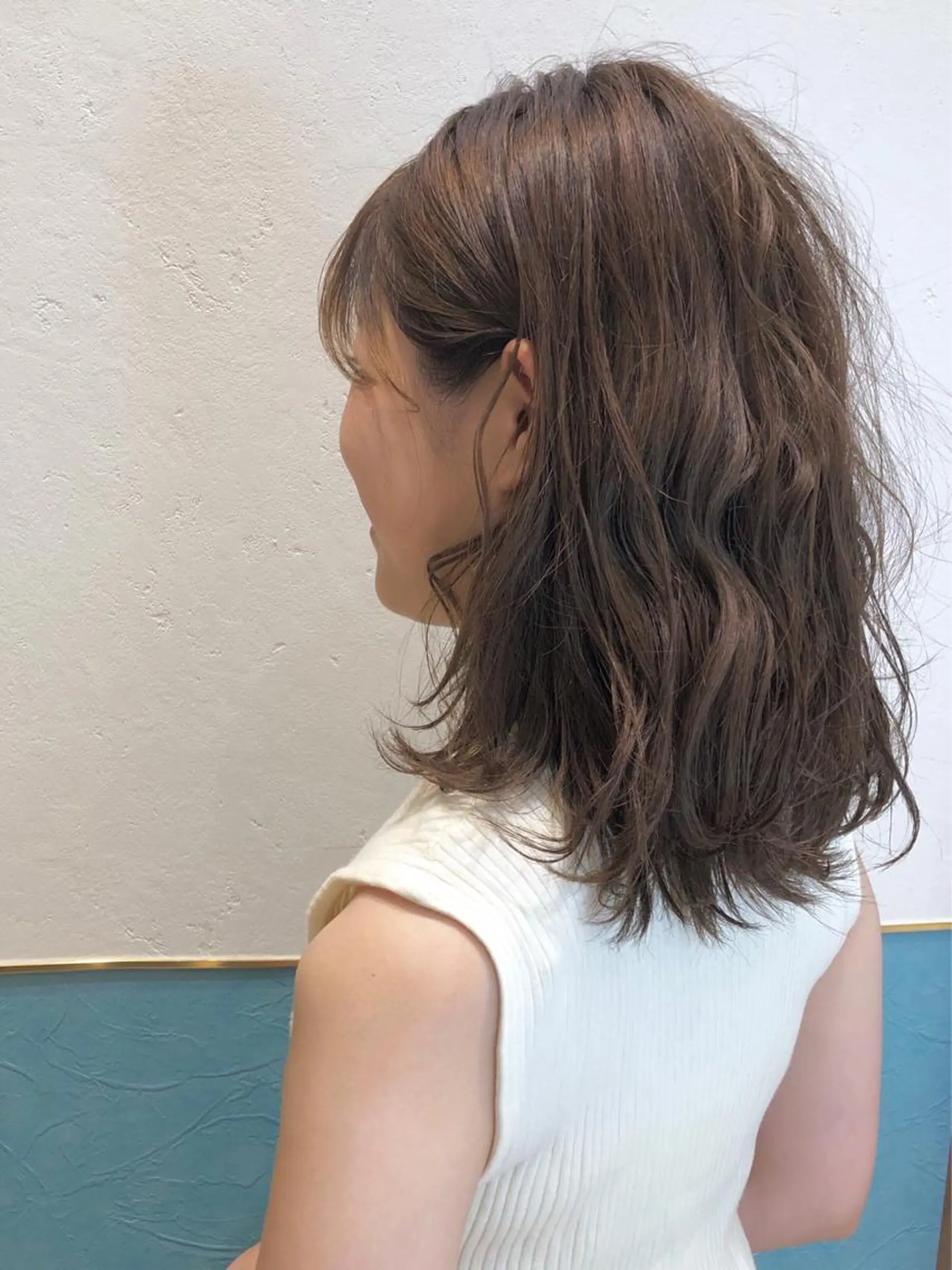セミロング カラー パーマ Lond labのヘアスタイル