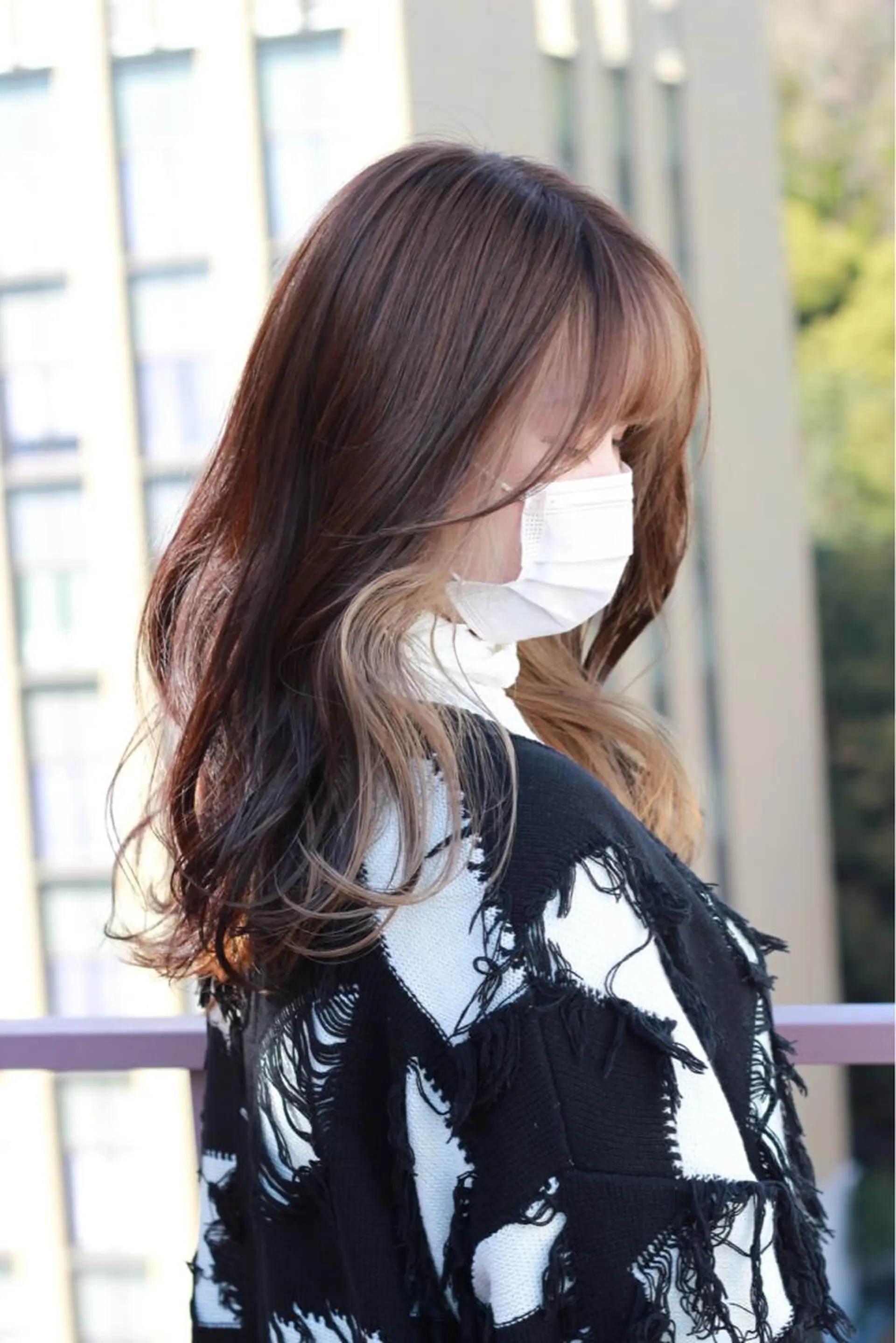 セミロング カラー ミストバング  フェイスフレーミング ヘアカラー Viage （ビアージュ）のヘアスタイル