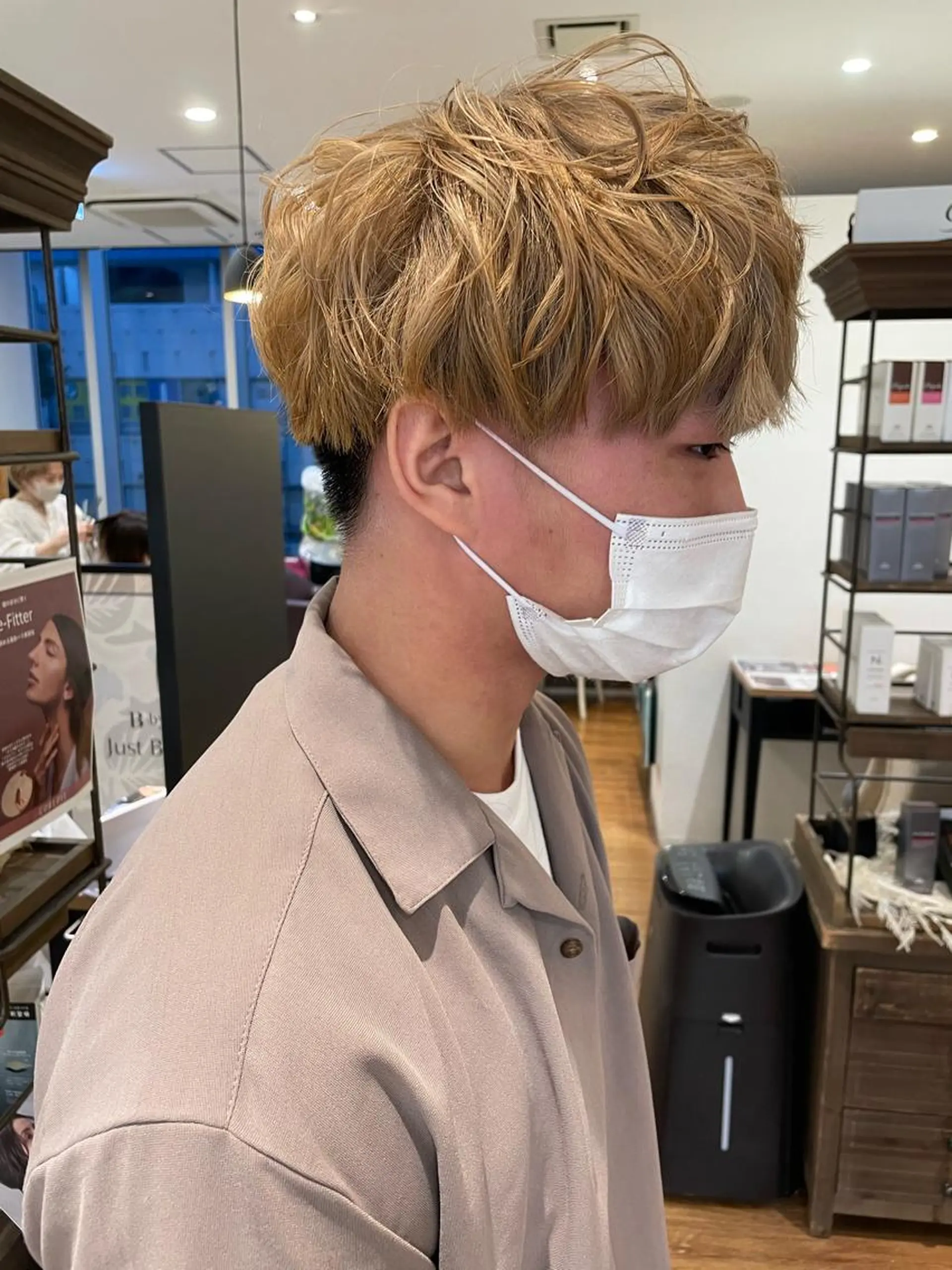 ショート カラー ブリーチ 髪質改善/ブリーチ 田代 龍我のヘアスタイル