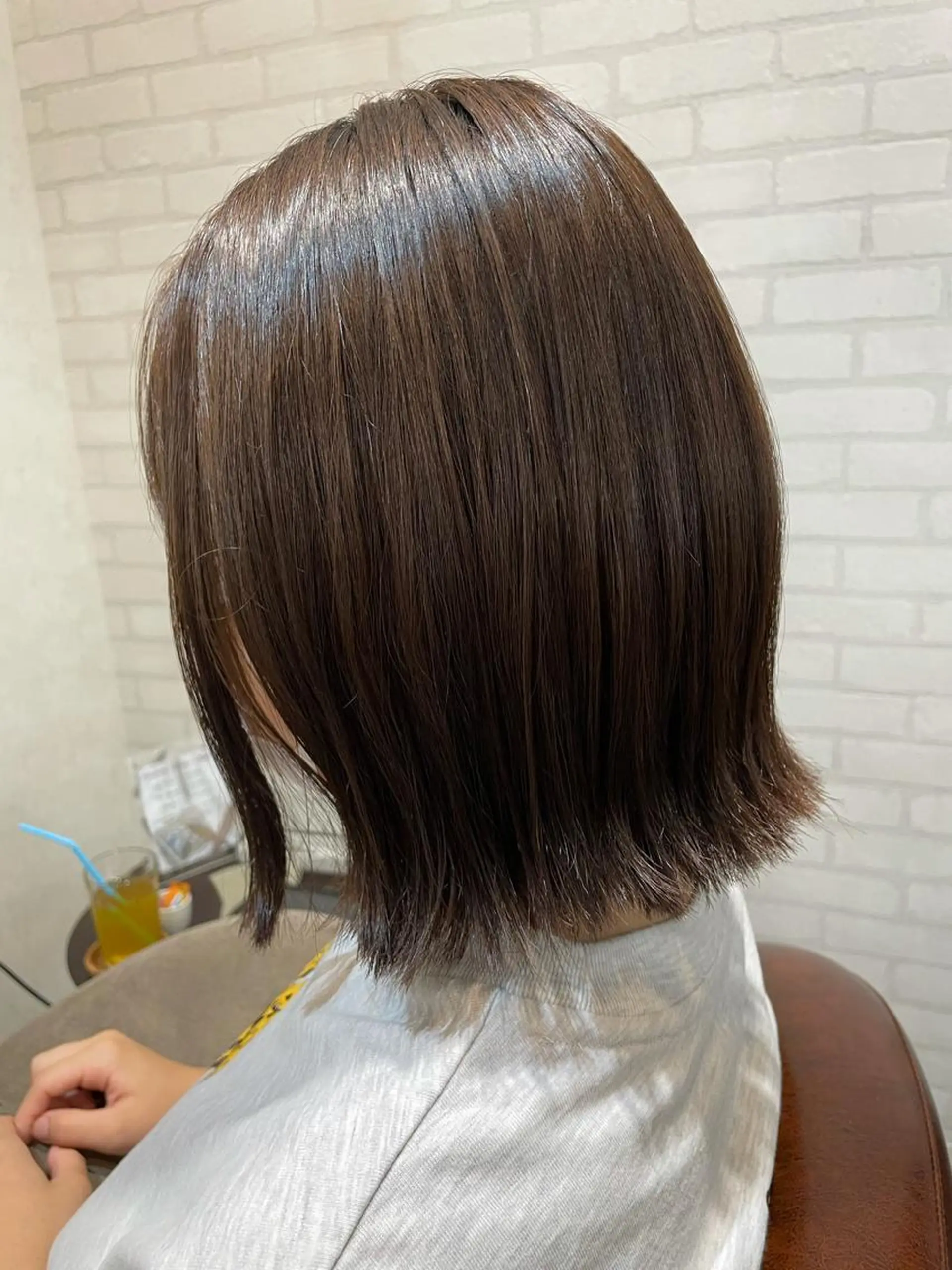 ショート カラー 外ハネヘア 透明感カラー💎 AYAのヘアスタイル