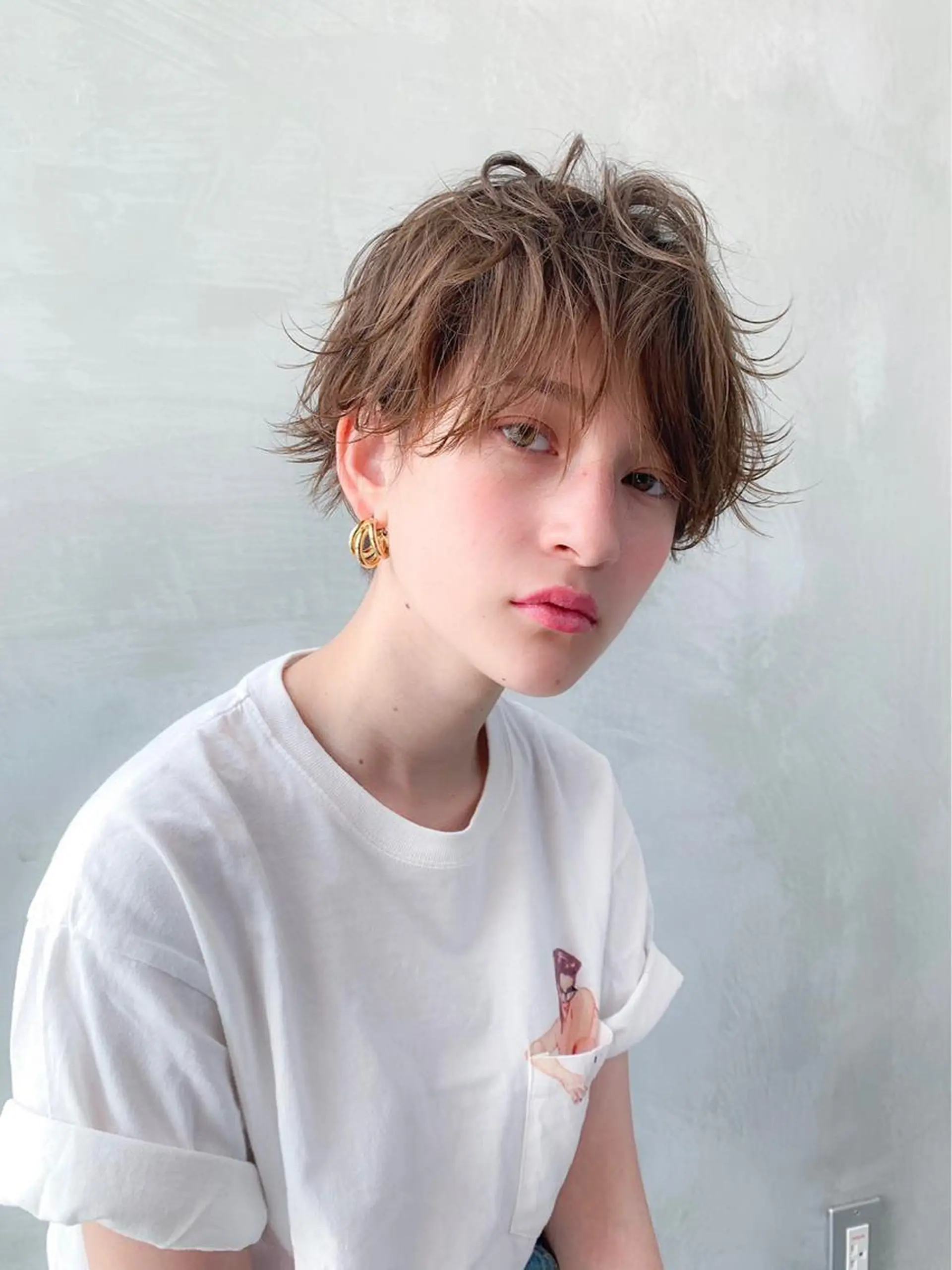 ショート カラー カット ヘアカラー トリートメント 🉐レイヤー/塩見 弘樹🉐渋谷のヘアスタイル