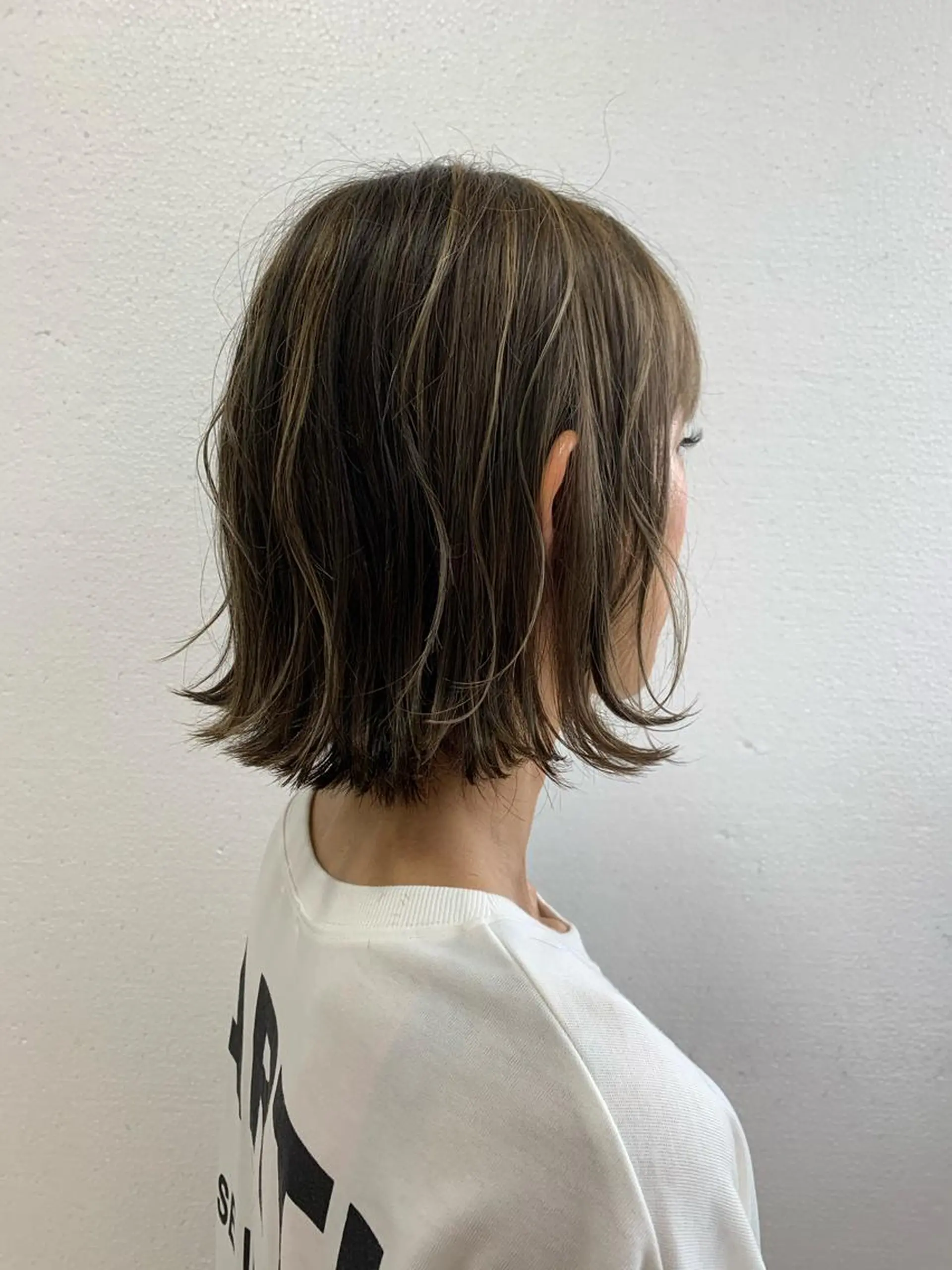 ミディアム カラー ハッシュカット/四条 烏丸/寺本弘樹のヘアスタイル