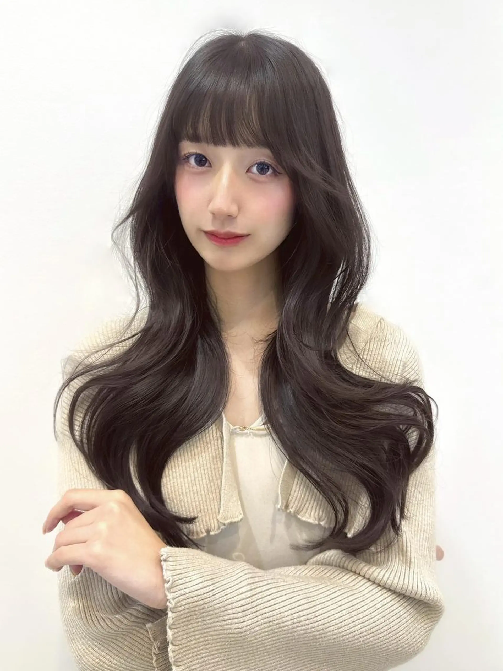 カラー 韓国風レイヤー🥂 BABY上野🥂のヘアスタイル