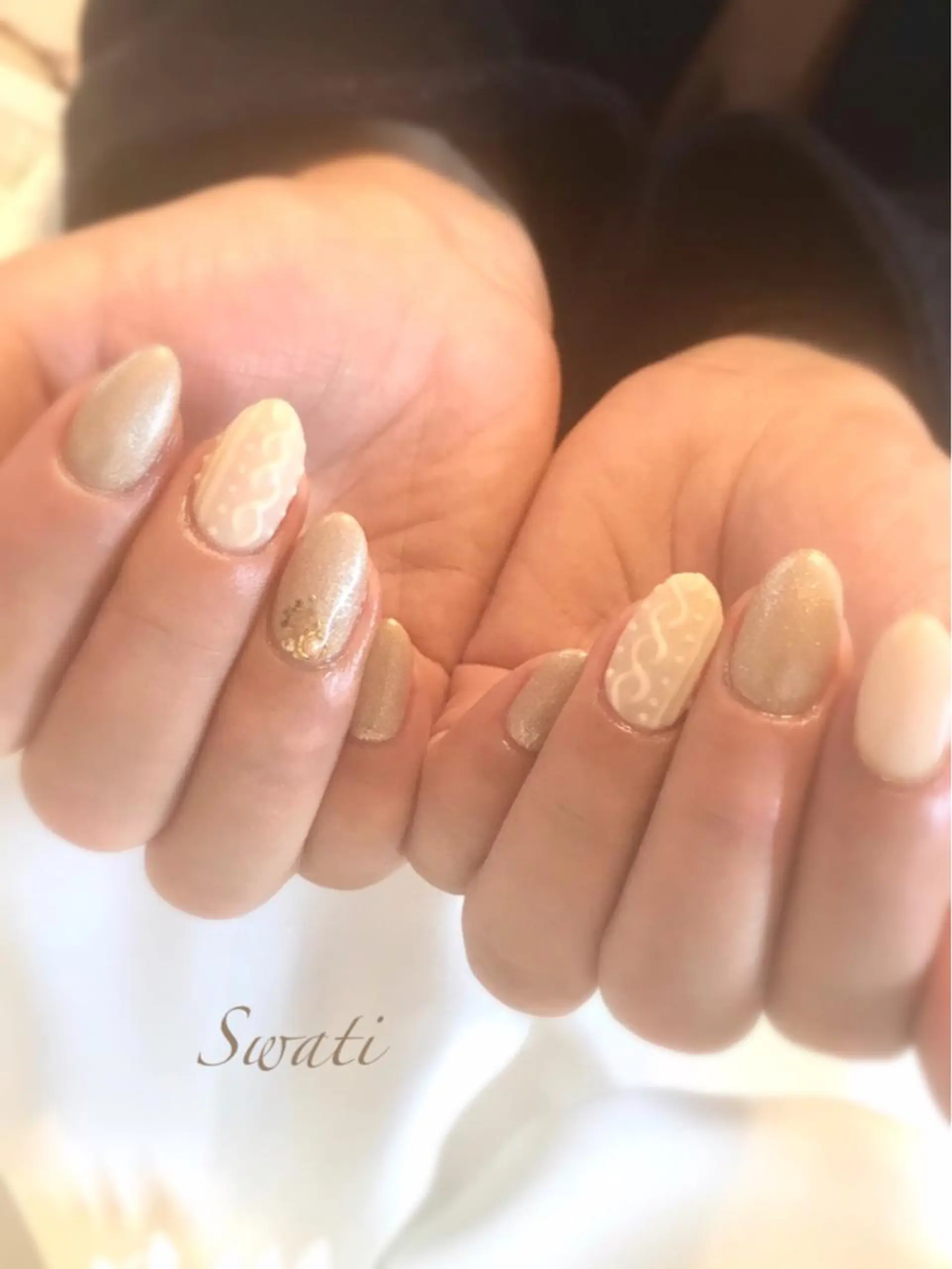 ネイル アートネイル ラメ(グリッター) マットネイル オフィスネイル シンプルネイル yuko （ネイリスト）のネイルデザイン