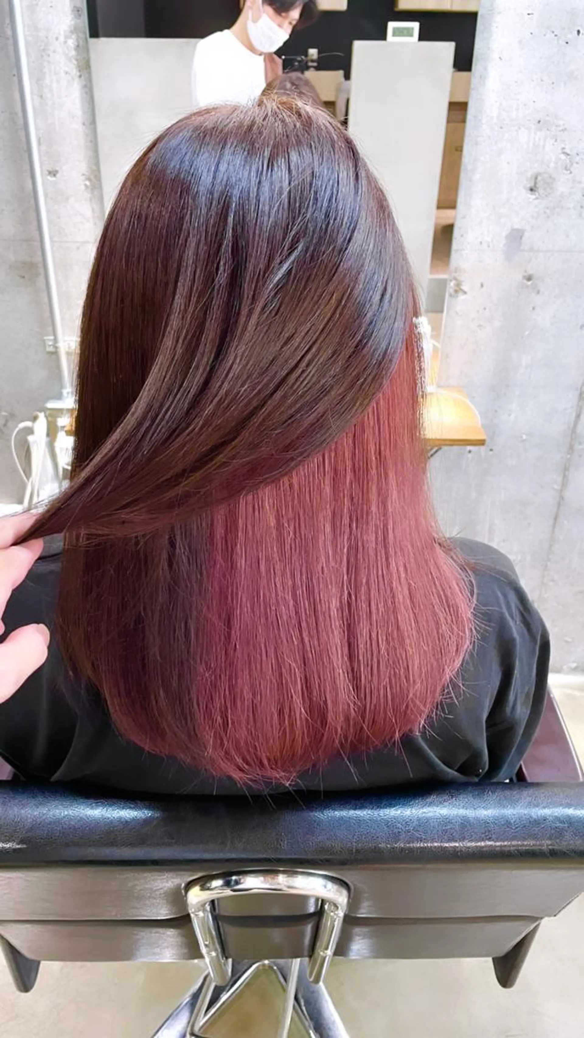 ミディアム カラー ヘアアレンジ 髪質改善🫧美髪矯正 🤍Yuiのヘアスタイル