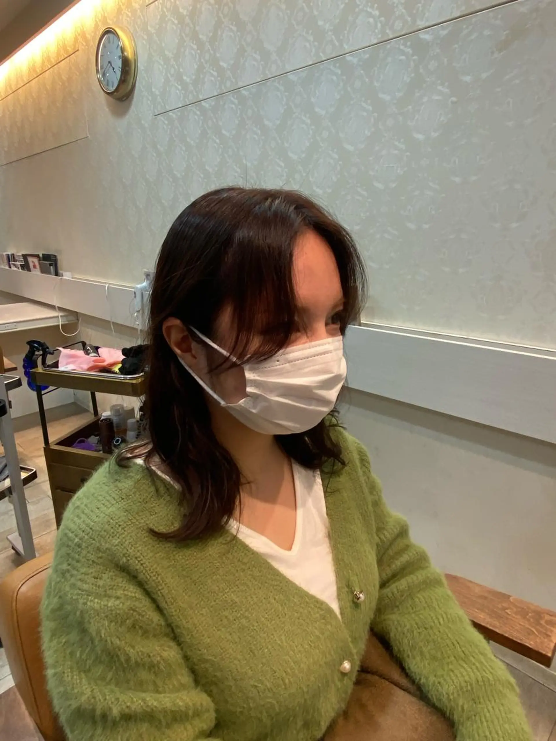 セミロング カラー パーマ セミロングパーマ グレージュ 🌟縮毛矯正/ 髪質改善/髙橋🌟のヘアスタイル