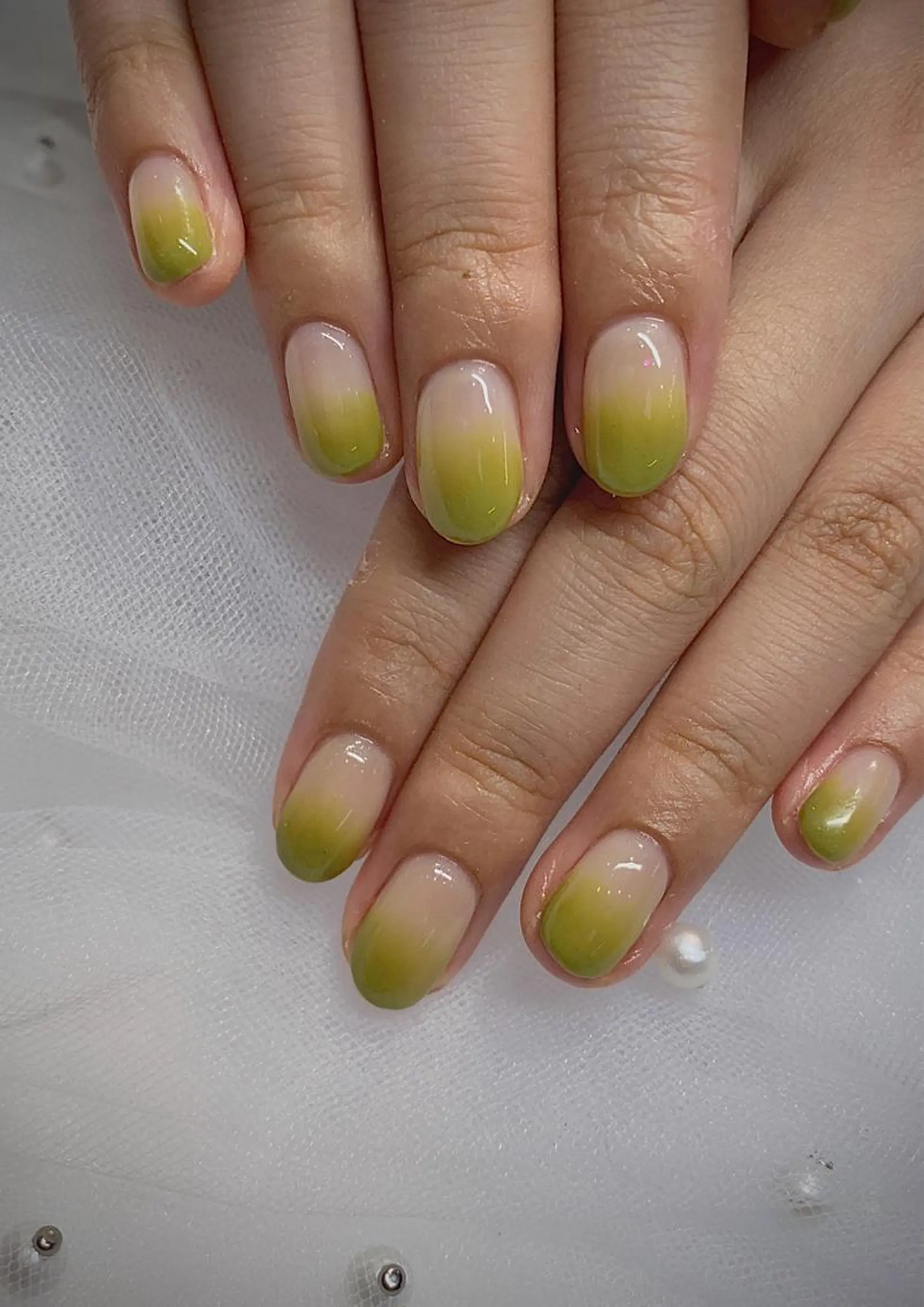 ネイル ハンドネイル I-nailロング /ワンホン/キラキラのネイルデザイン