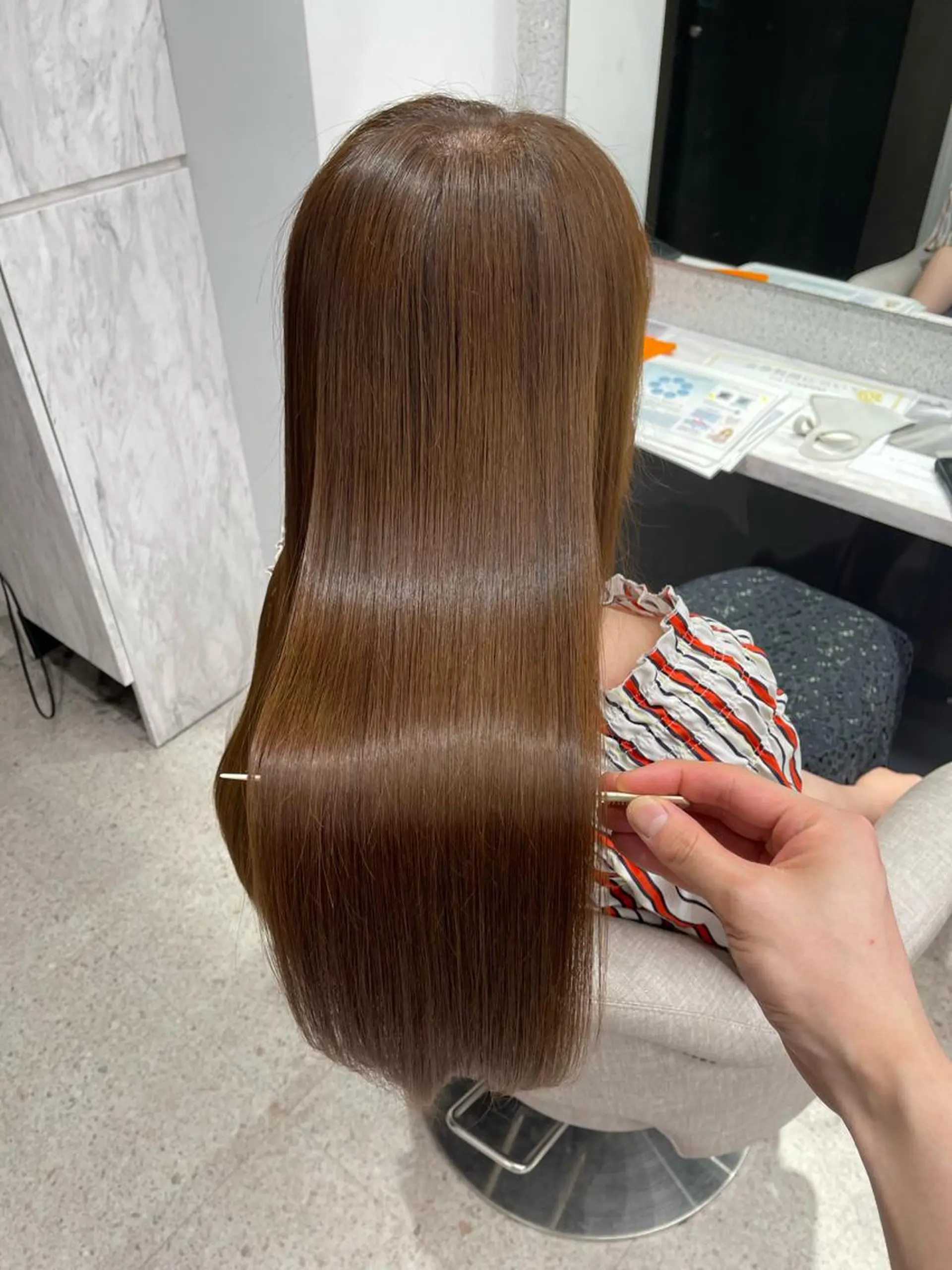 ロング カラー ヘアアレンジ 河内 大慎のヘアスタイル