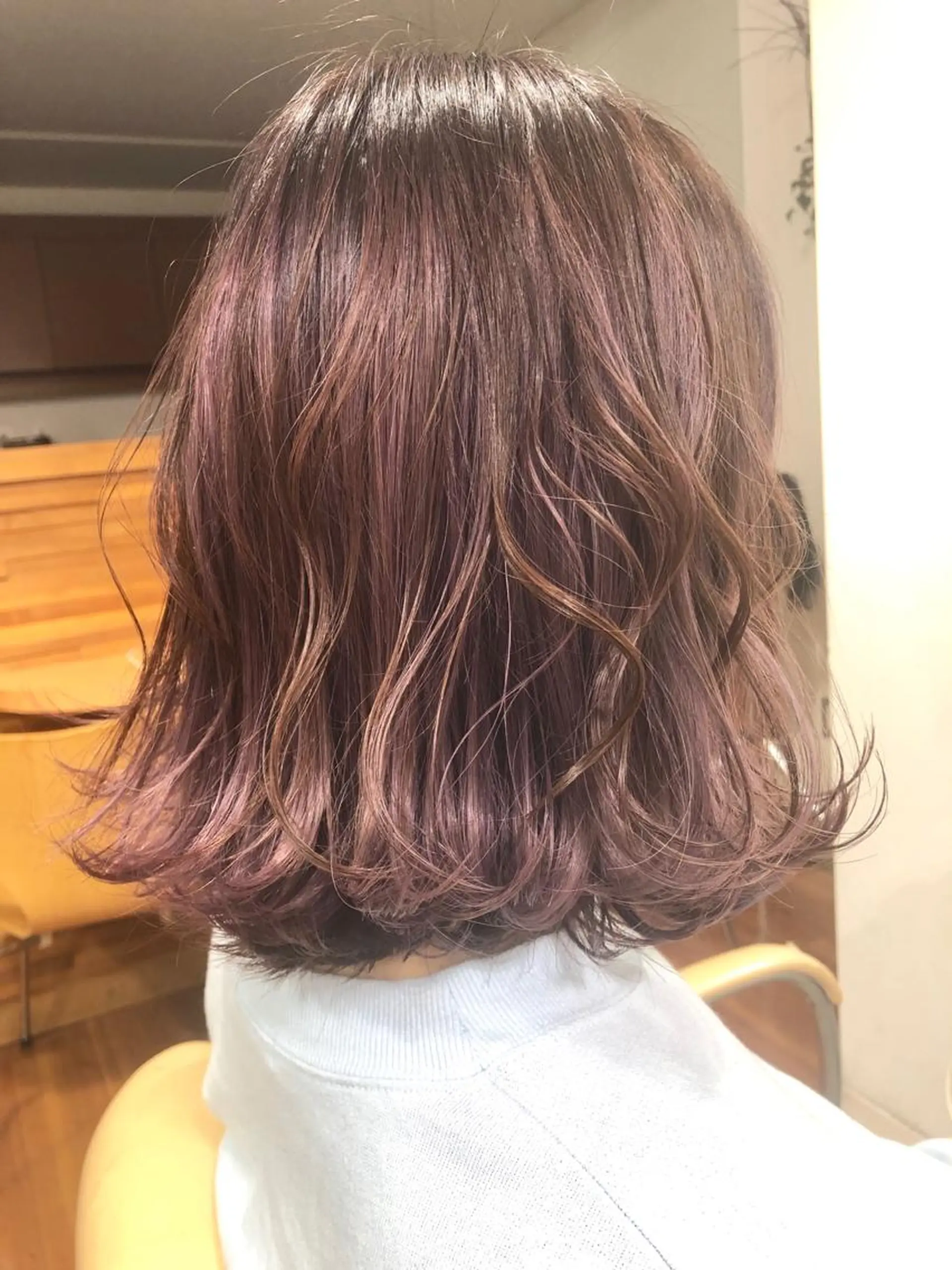 ミディアム ピンクブラウン Digzhair所属・永野 亮介のヘアスタイル