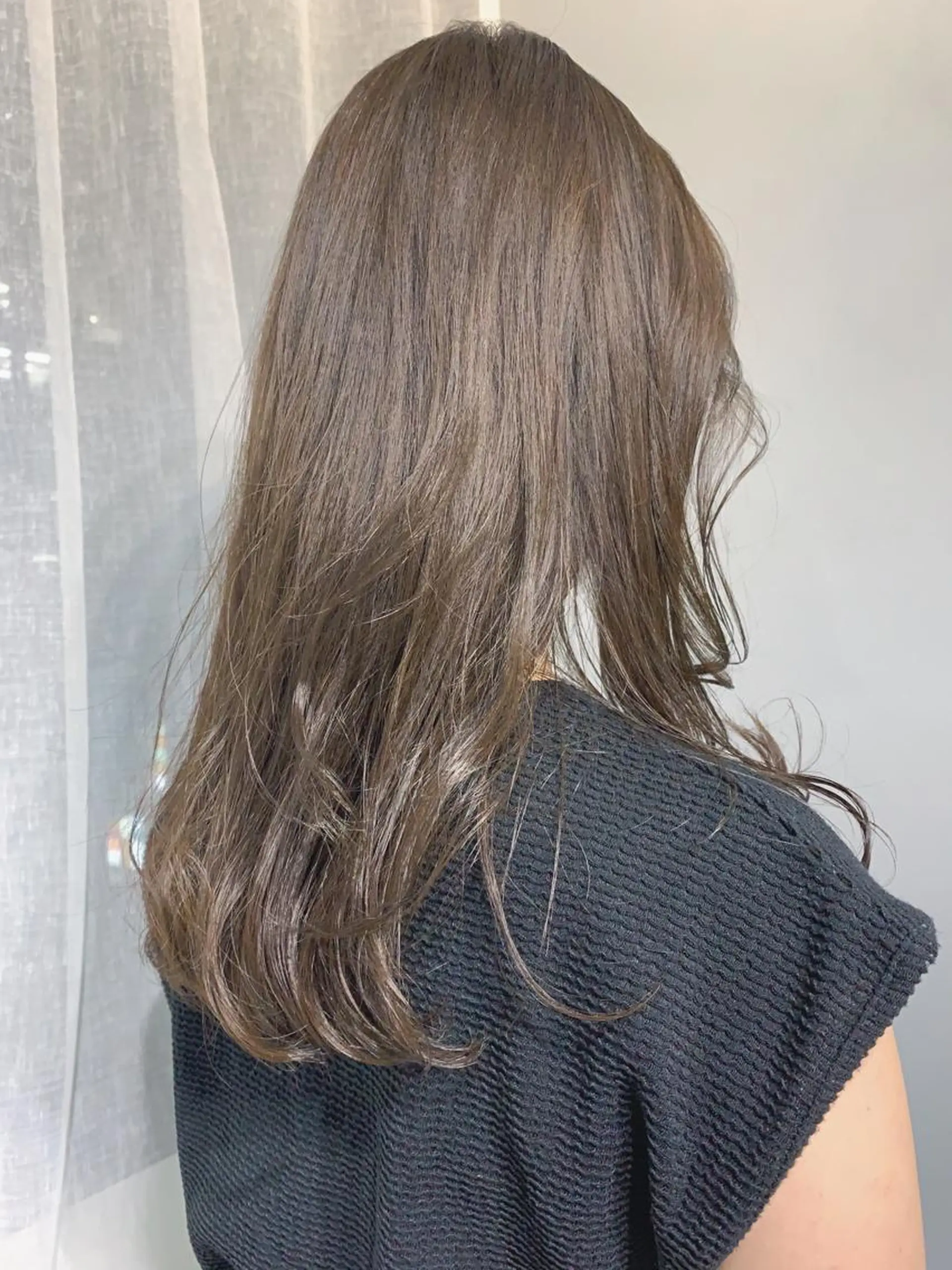 ロング カラー ボブパーマコテ巻き風 パーマNo1深江秀平のヘアスタイル