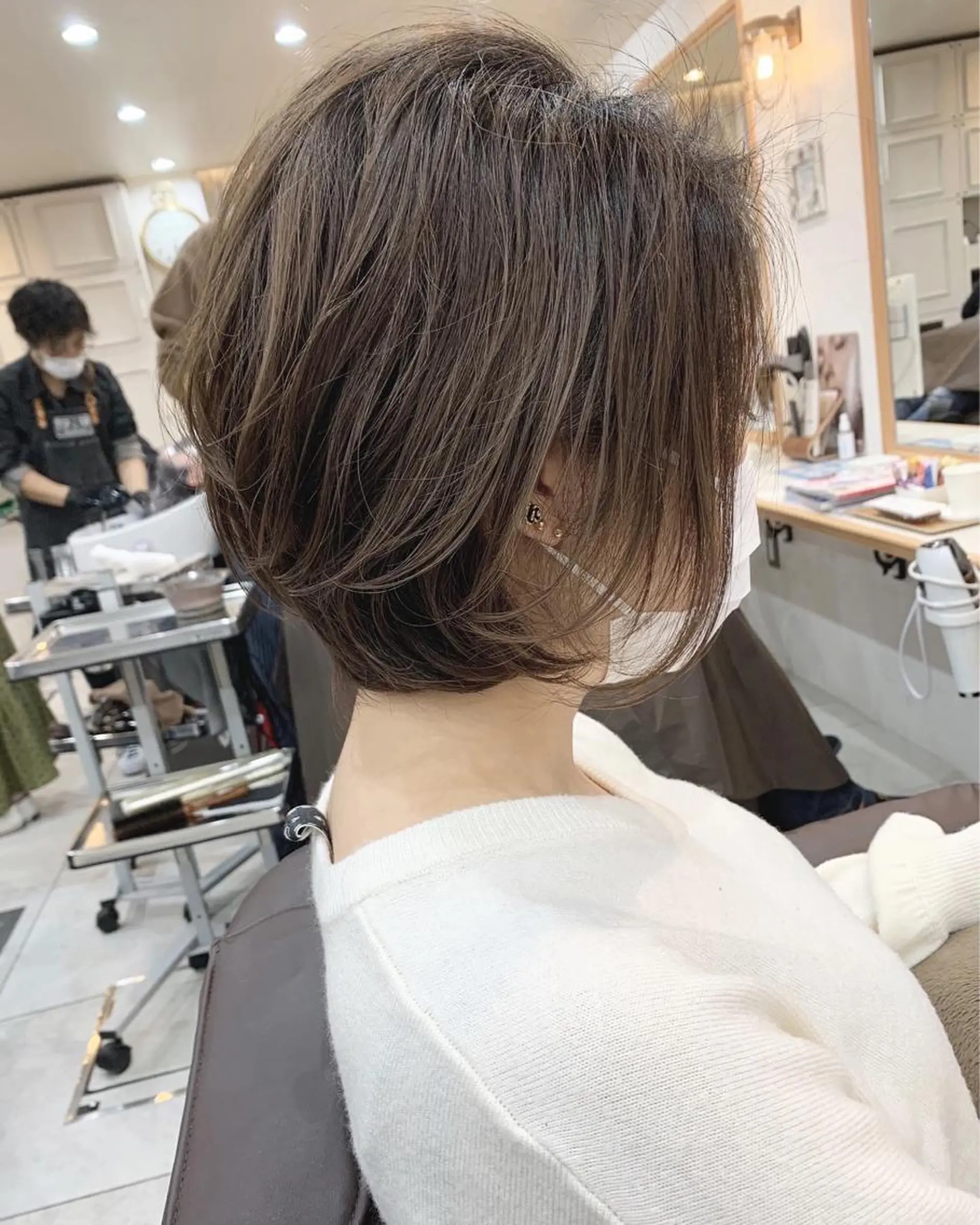 ショート ショートボブ ボブ ショートヘア カット ヘアカラー トリートメント 平尾 拓也のヘアスタイル