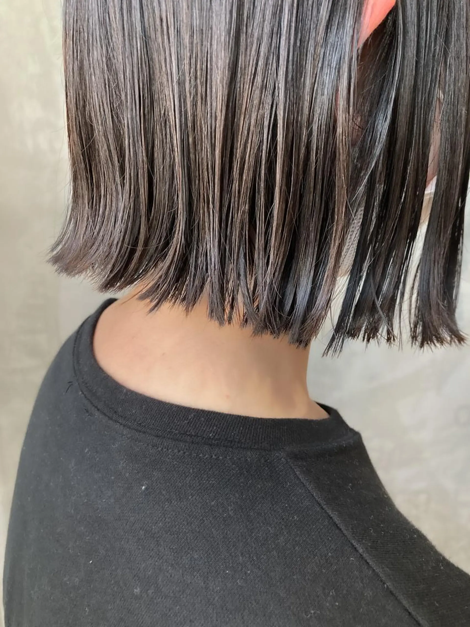 ショート カラー パーマ 切りっぱなしボブ ボブ 波巻きスパイラルパー マ/シャドウパーマ駿のヘアスタイル