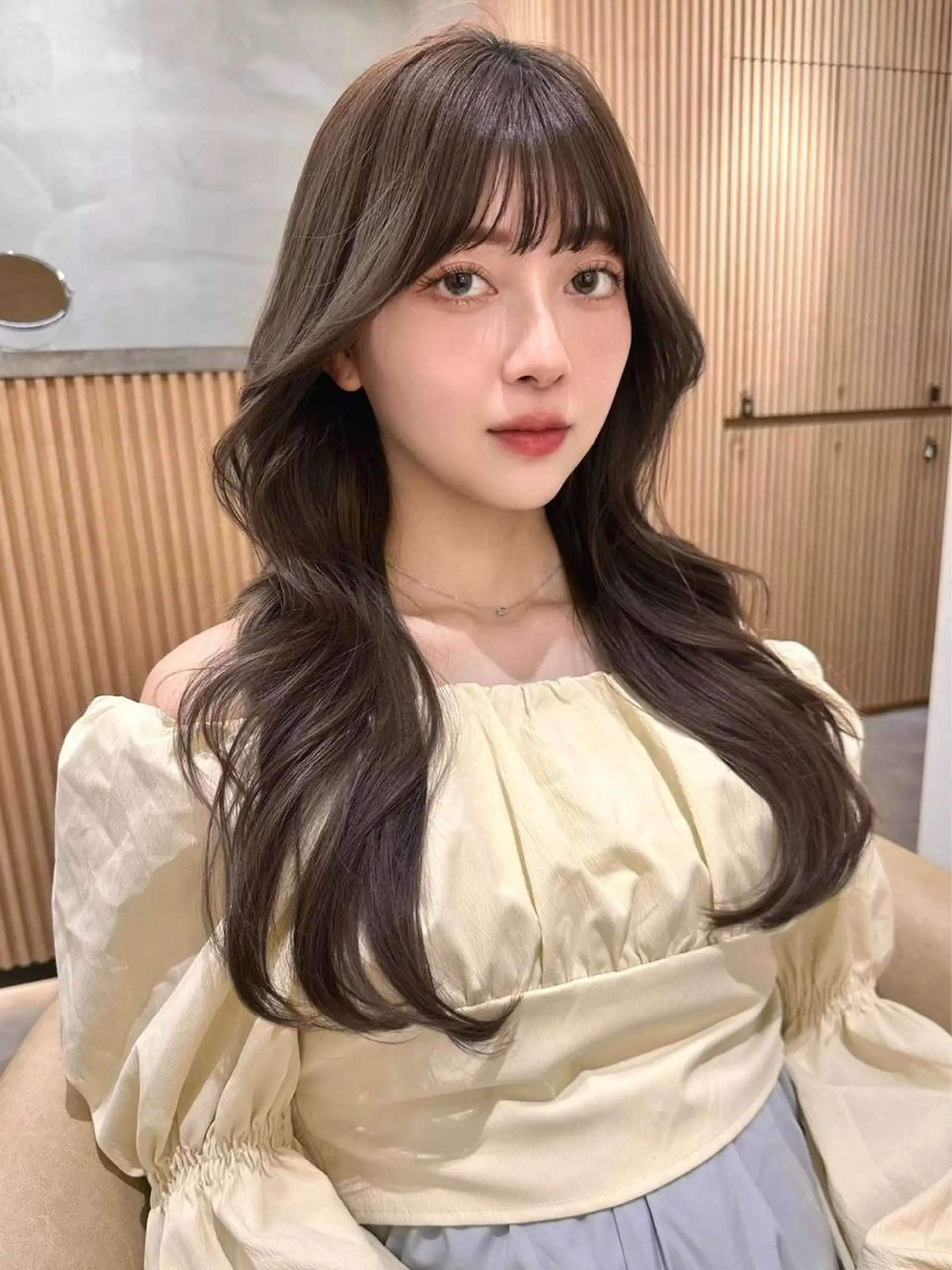 ロング カラー ヘアアレンジ アッシュ 黒髪 ブリーチ ブルーカラー ブルーブラック 🔶似合わせセンター パート/ヤス🔶のヘアスタイル