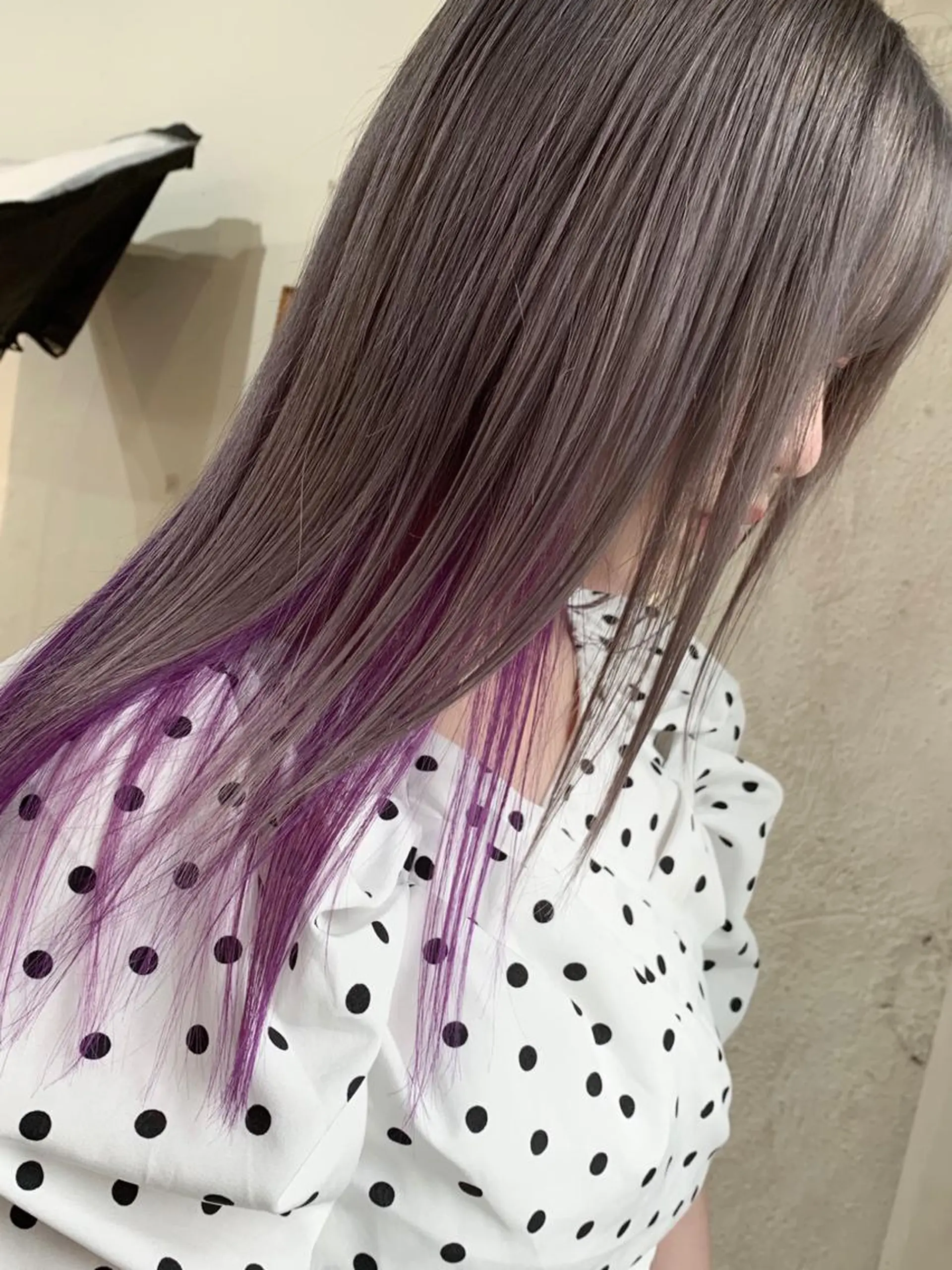 カラー グレージュ バイオレットカラー ヘアカラー トリートメント トリートメント /カラー/NAOKIのヘアスタイル