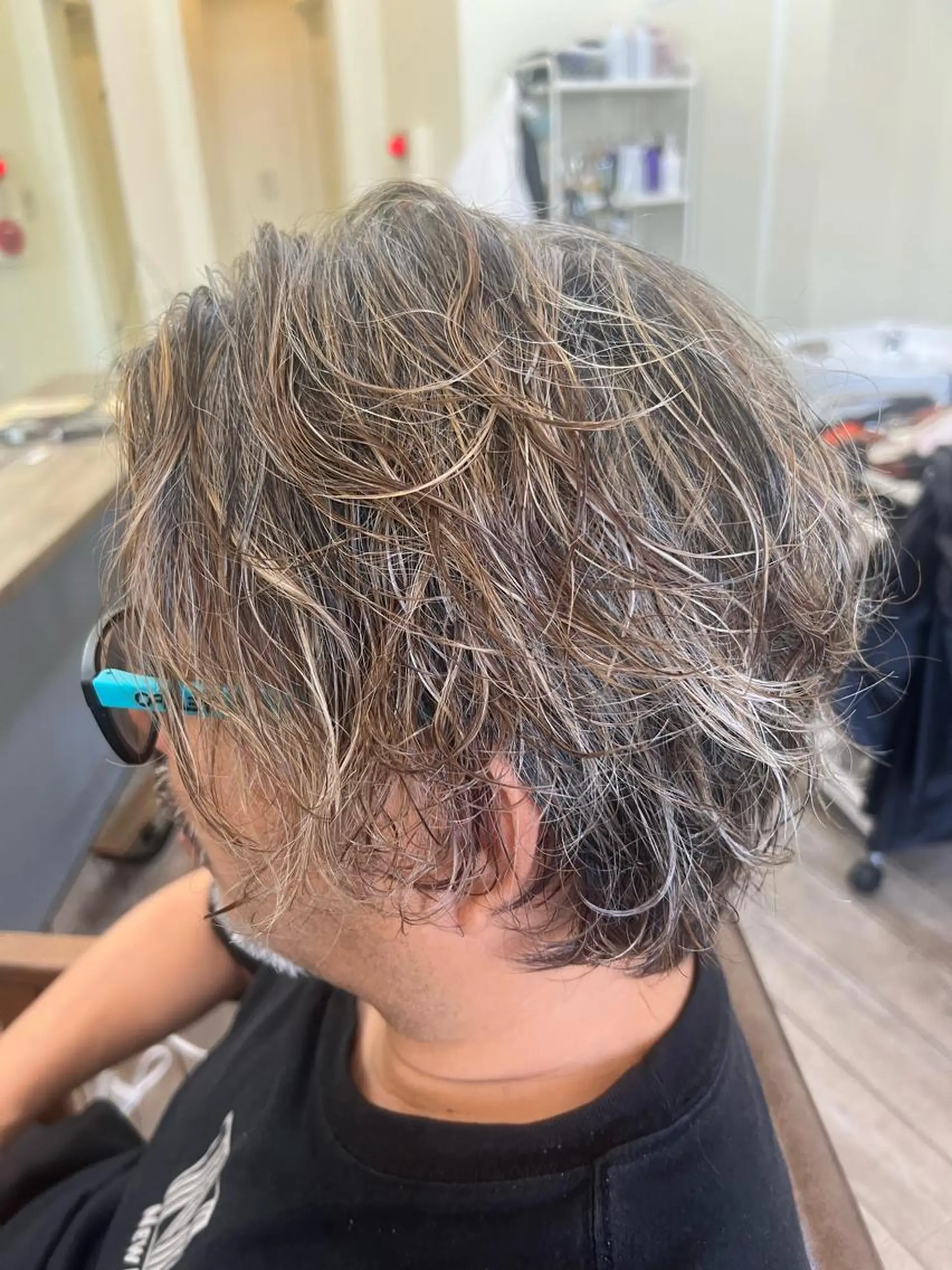 カラー パーマ メンズ 鶴見 和美のヘアスタイル