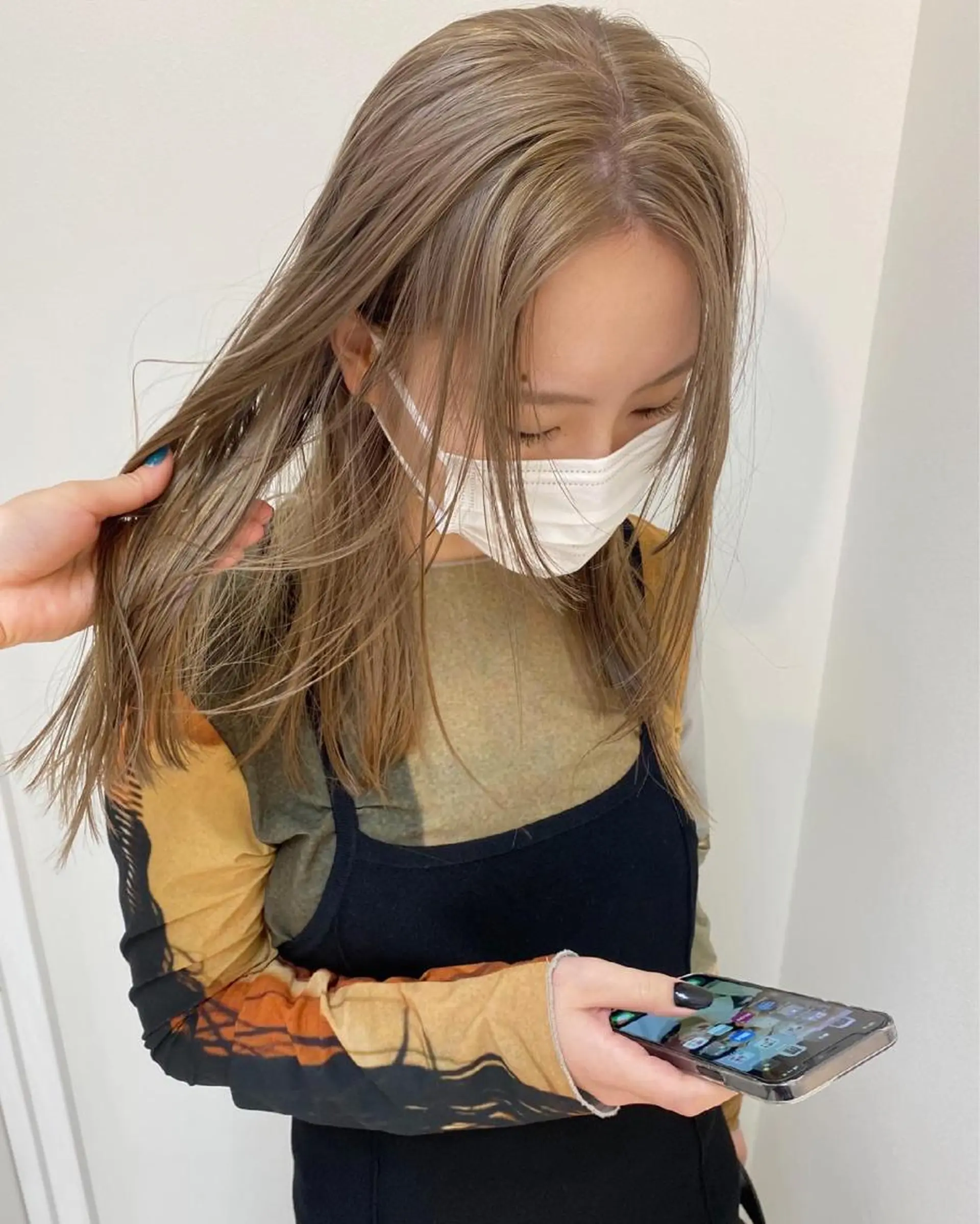 セミロング カラー ベージュカラー Pros所属・🌙nana/ボブ /酸性ストレート🌙のヘアスタイル