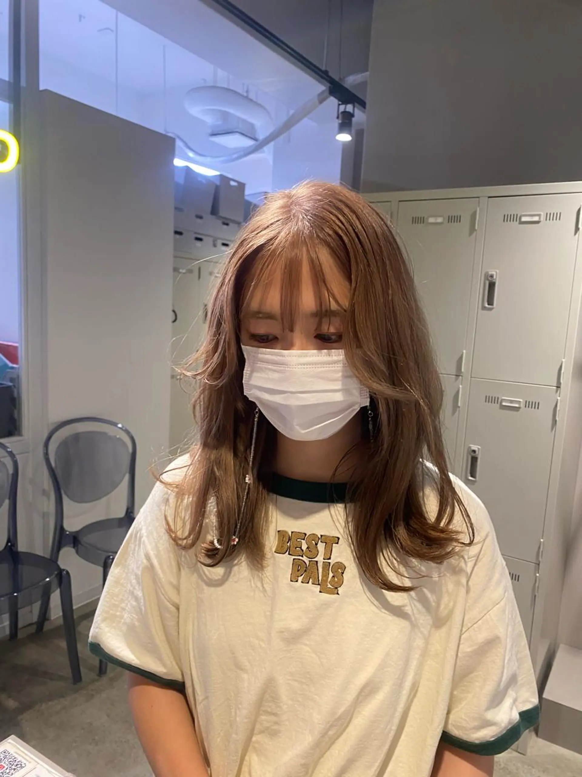 セミロング カラー ヘアカラー トリートメント ヘアセット 韓国/トレンド レイヤー【101】のヘアスタイル