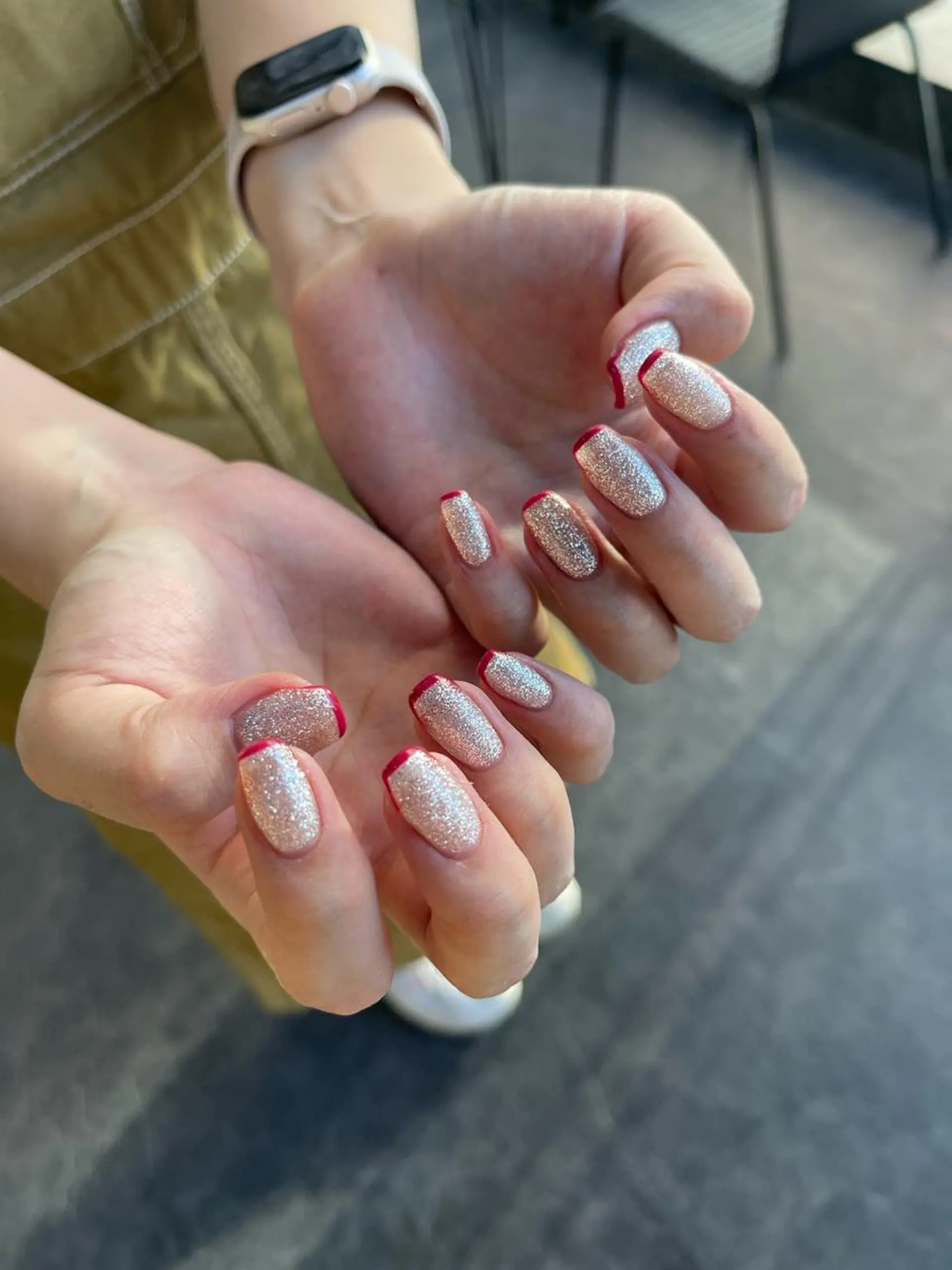 ネイル フレンチネイル マグネットネイル ニュアンスネイル ワンカラーネイル ハンドネイル GRANDE大須 Cecil💜のネイルデザイン