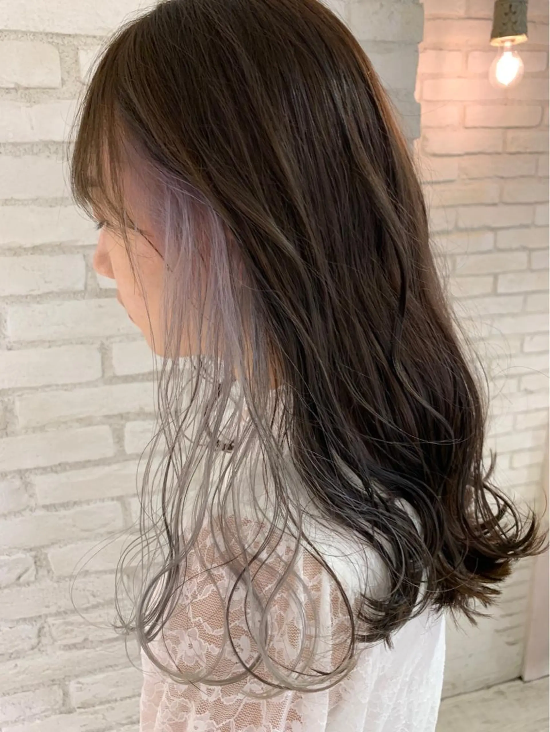 セミロング カラー 韓国ヘア/艶カラー /田中悠佑のヘアスタイル