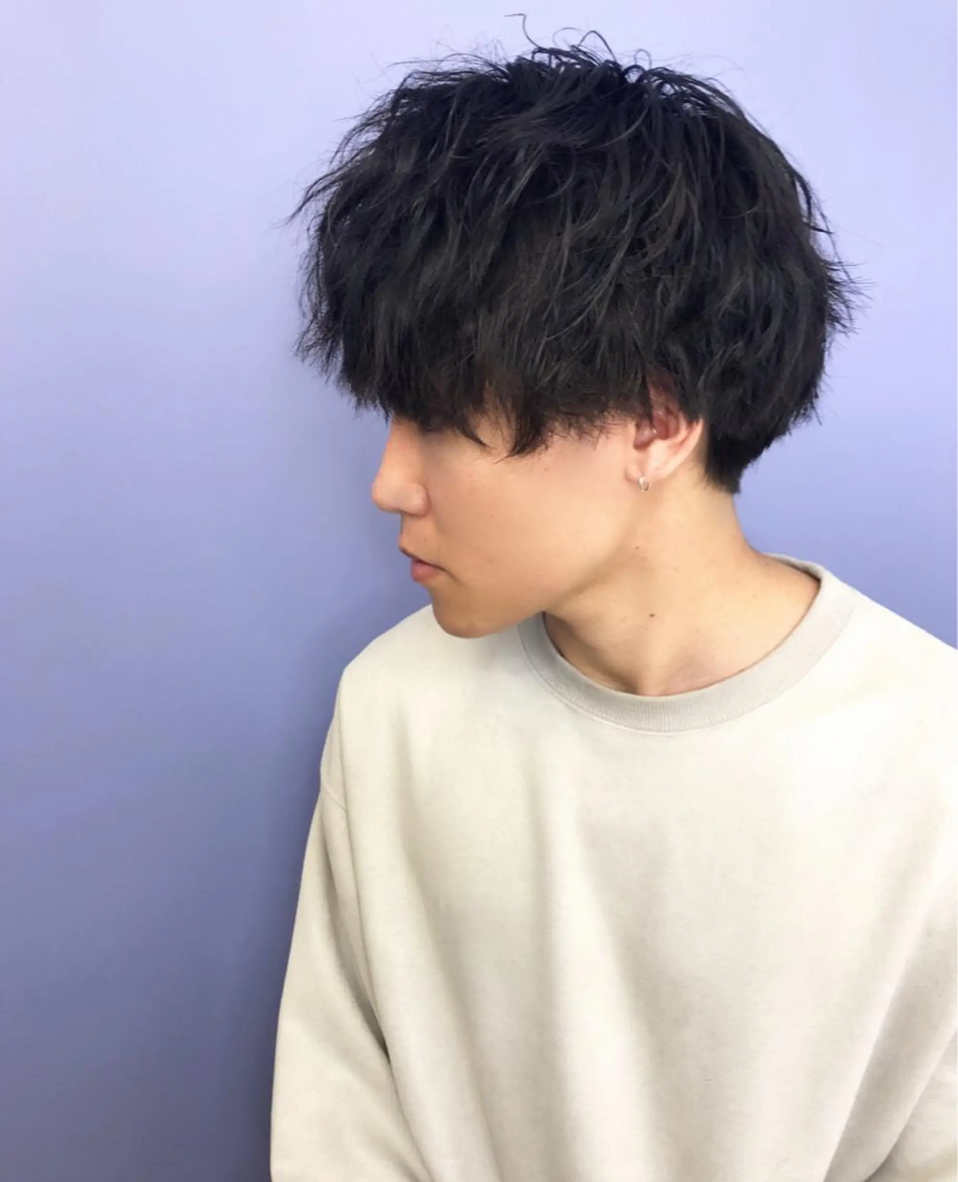 パーマ メンズ マッシュ メンズパーマ メンズツイストパーマ ツイストパーマ メンズサロン　アソビ元町店所属・メンズサロン アソビ元町のヘアスタイル