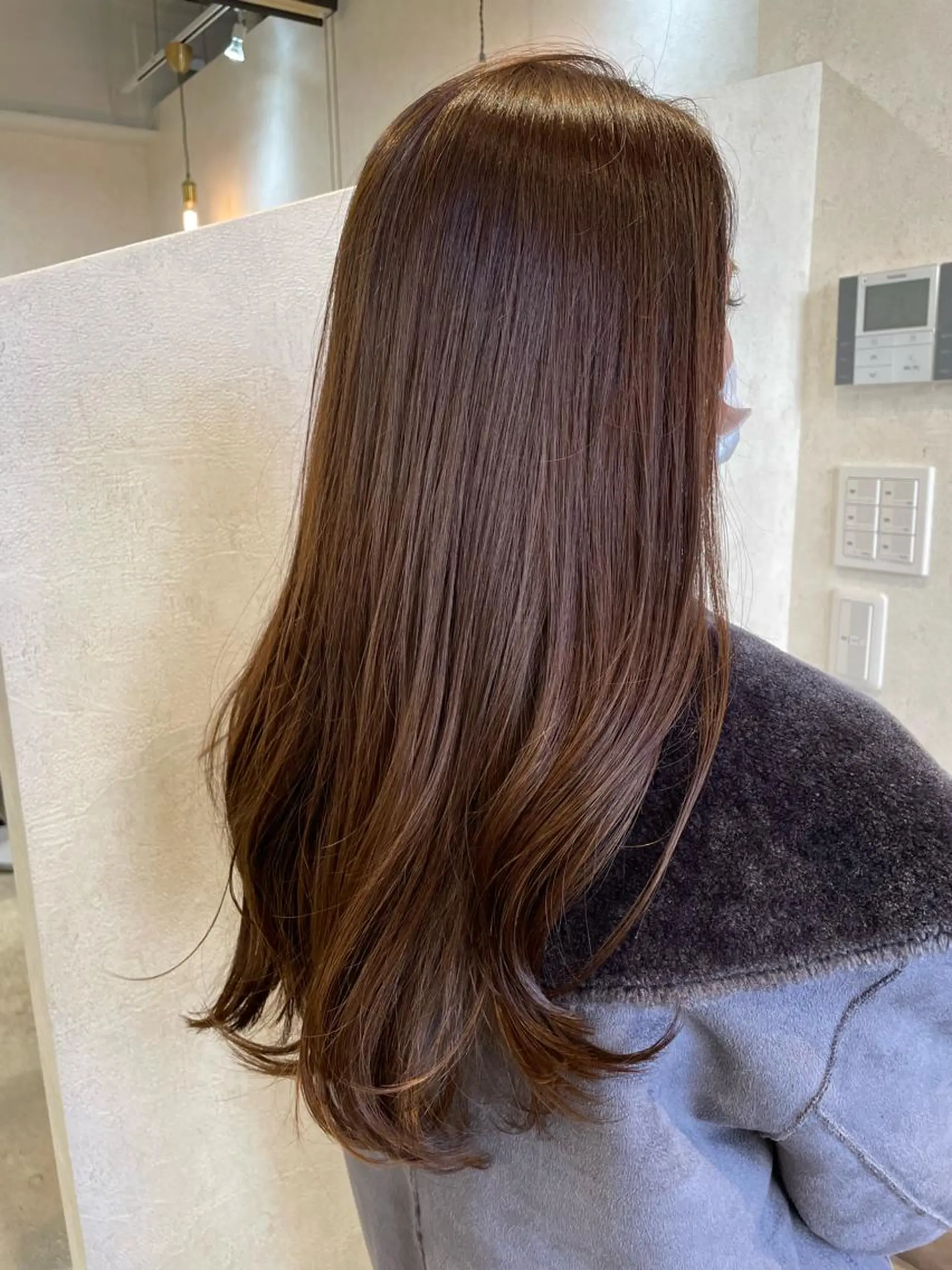 ロング カラー アッシュ アッシュブラウン ブラウンカラー カット ヘアカラー トリートメント 透明感カラー💎 AYAのヘアスタイル