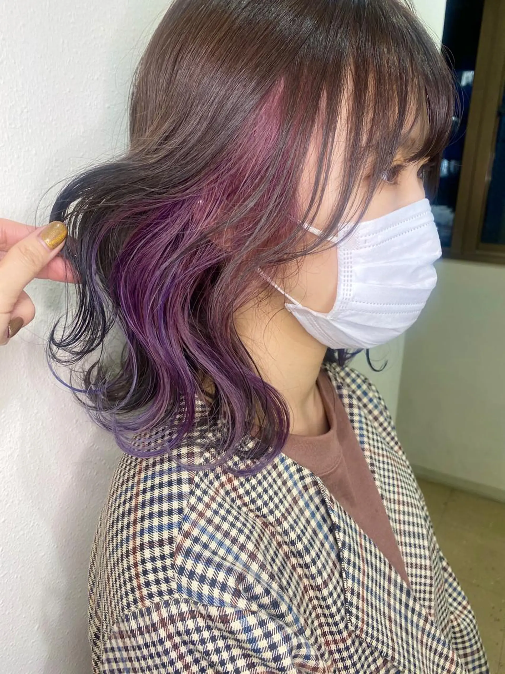 ミディアム ハイトーンカラー🍑 心斎橋のヘアスタイル