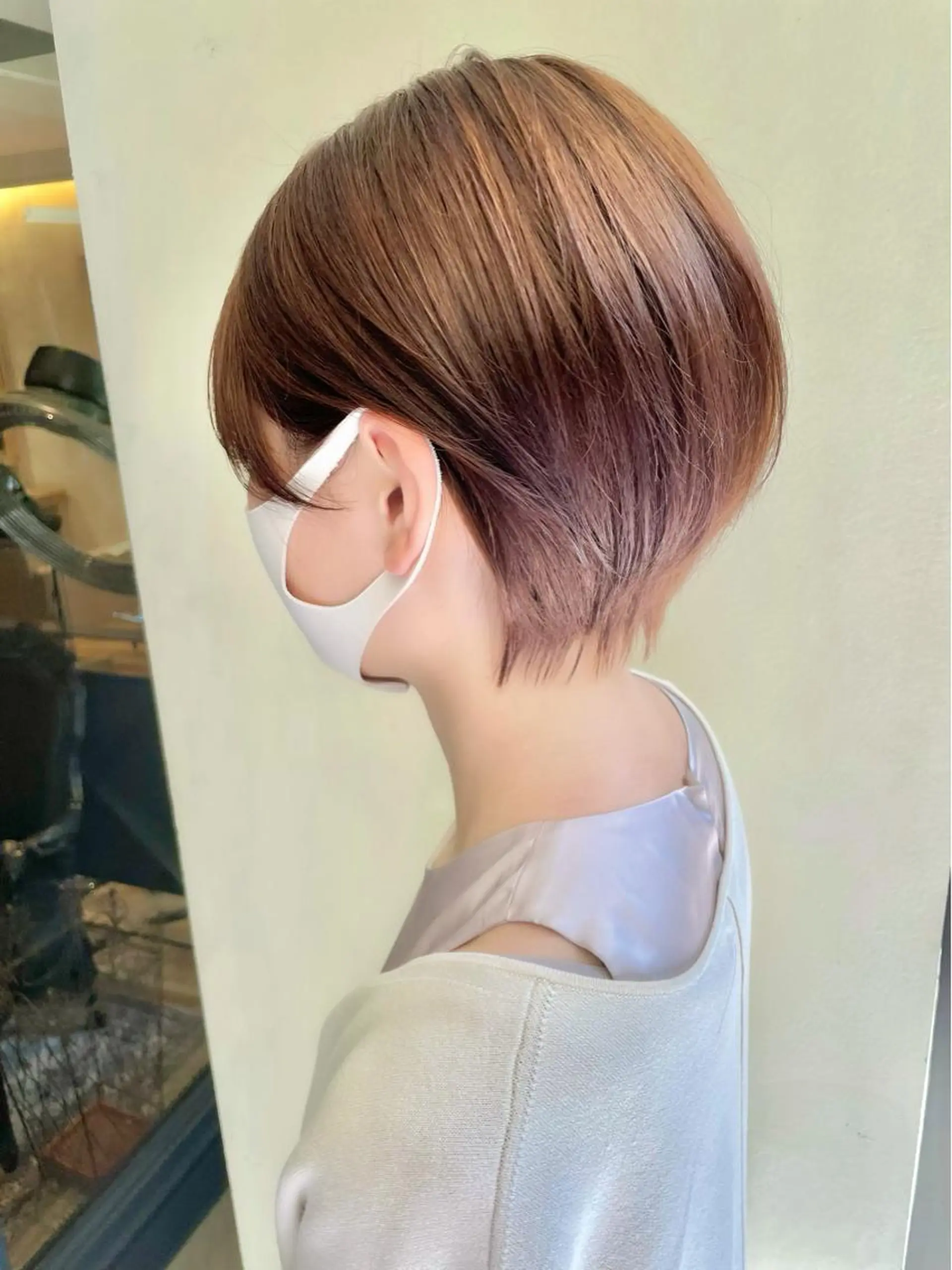 ショート ショート ボブ 梅田 木戸健人のヘアスタイル