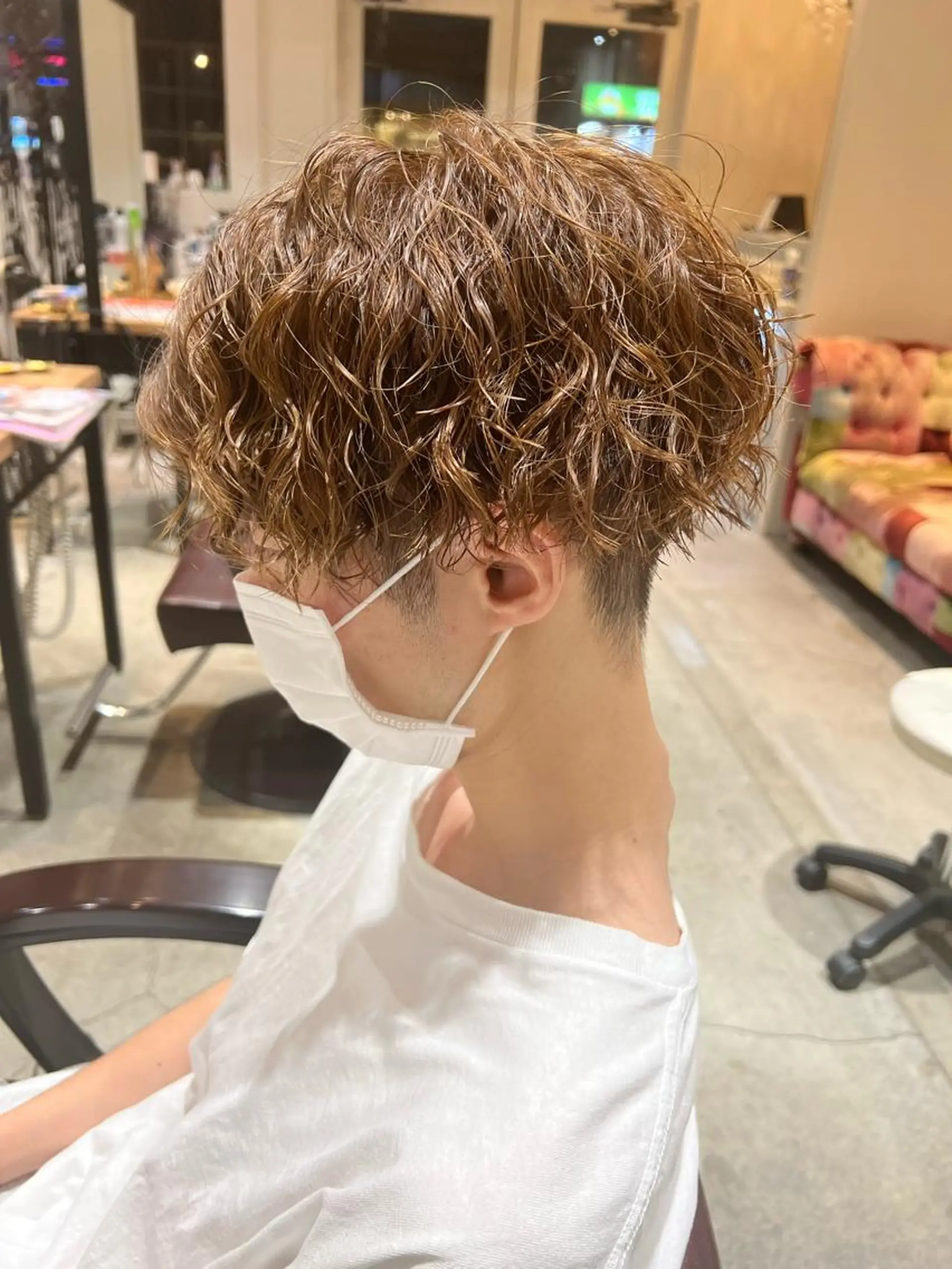 ショート パーマ メンズ カット パーマ 🦩パーマン🦩佐藤 航太のヘアスタイル