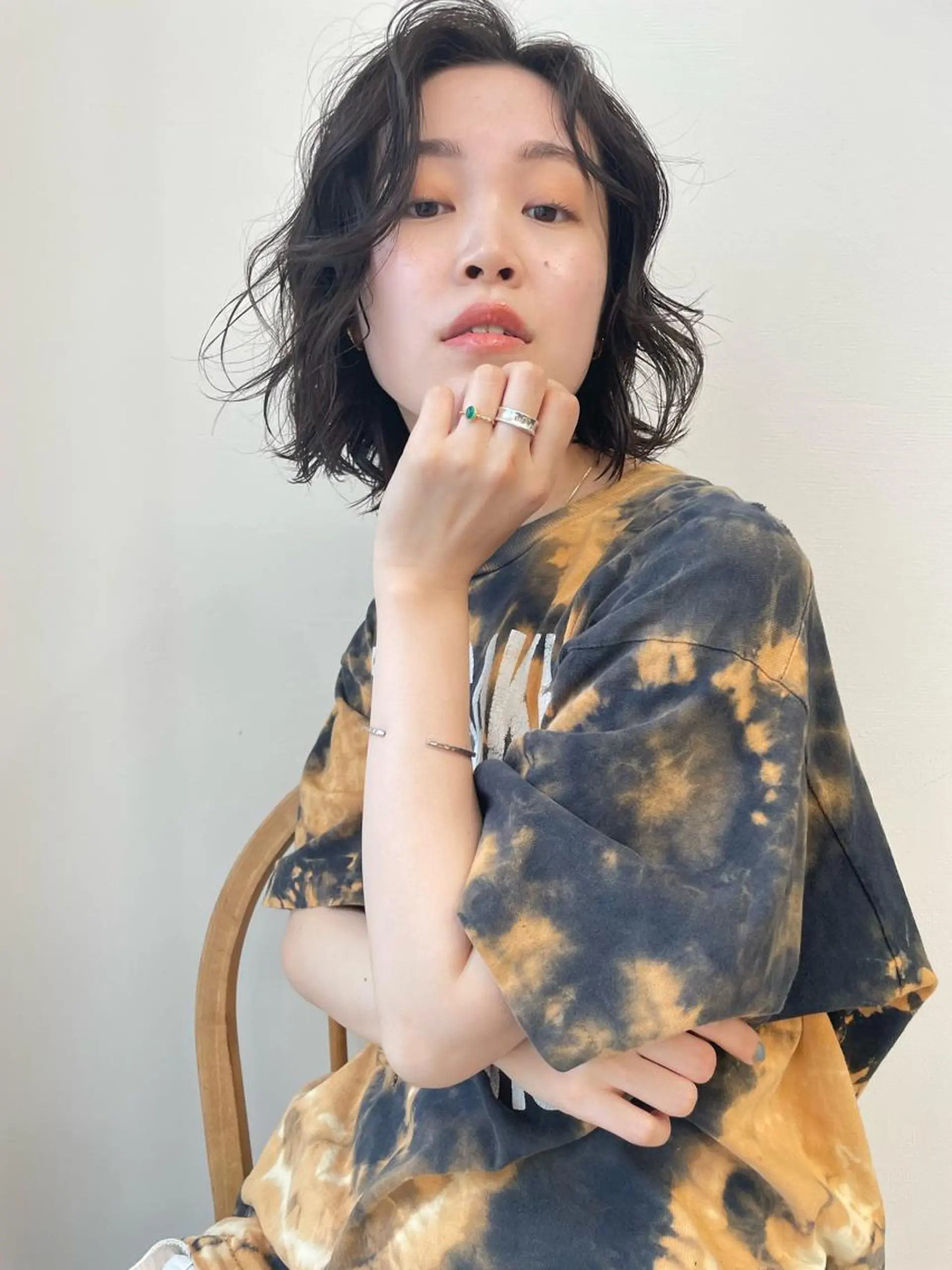 ミディアム パーマ pole所属・【pole】 minaのヘアスタイル