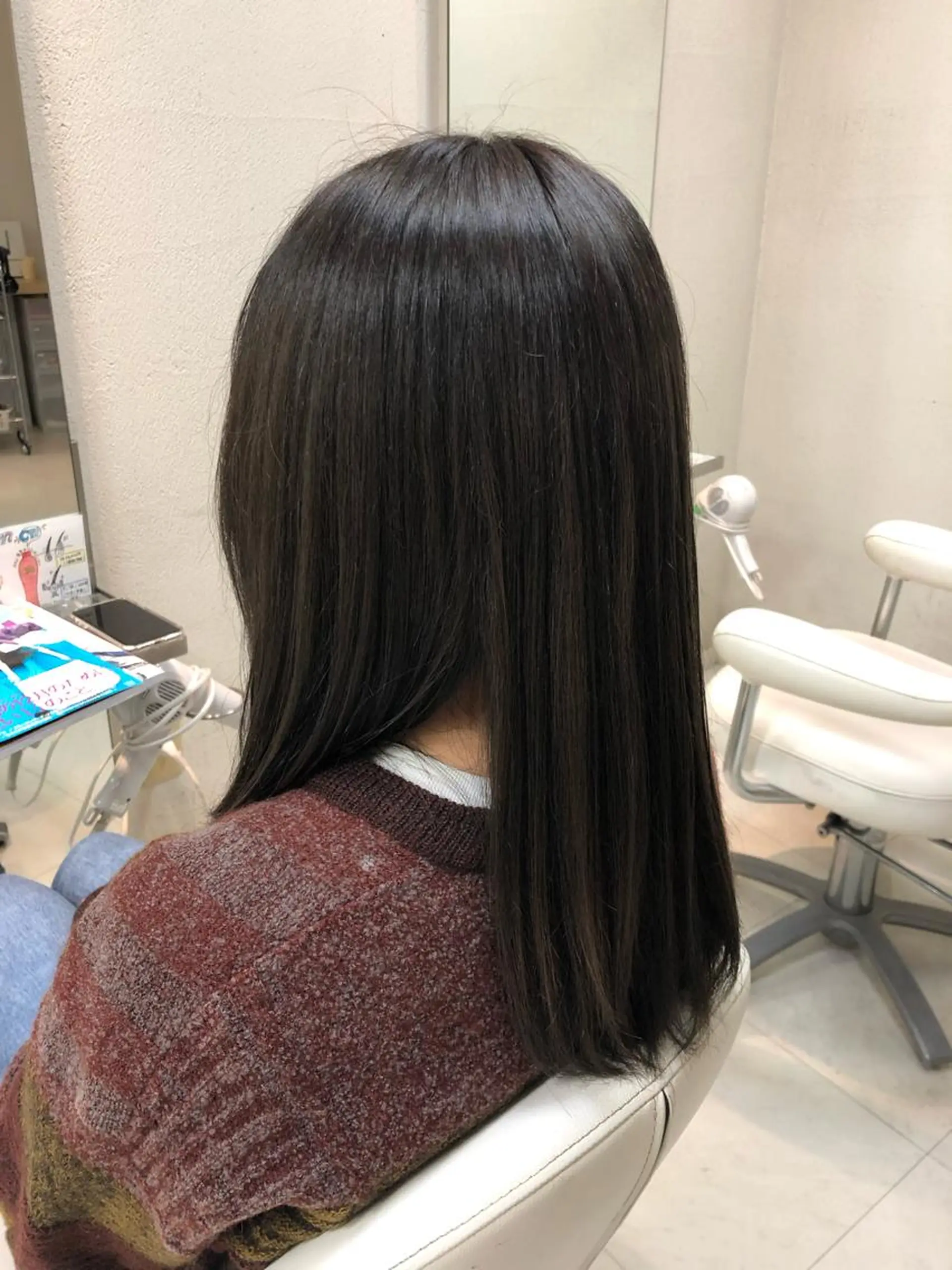 ミディアム ヘアカラー トリートメント 阿部 美咲のヘアスタイル
