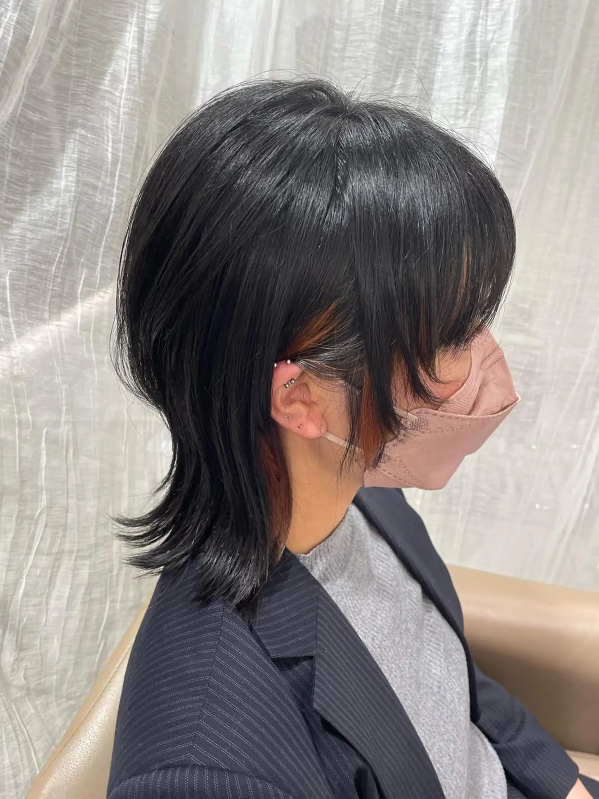 ミディアム ウルフカット 髪質改善クロスパーマ モリオカ モエ💫のその他イメージ