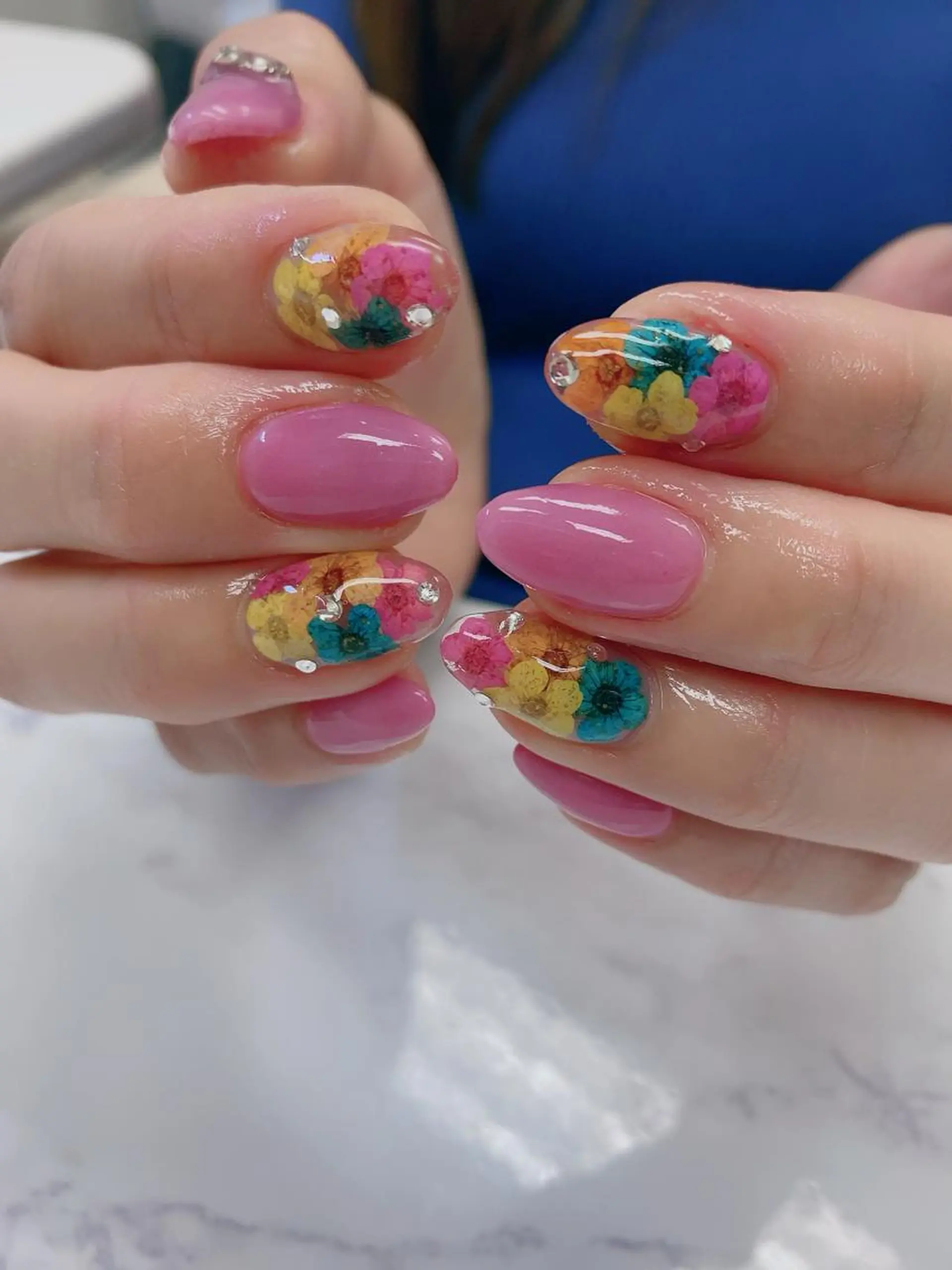 ショート ハンドネイル JNA認定講師🌸 RIEのネイルデザイン