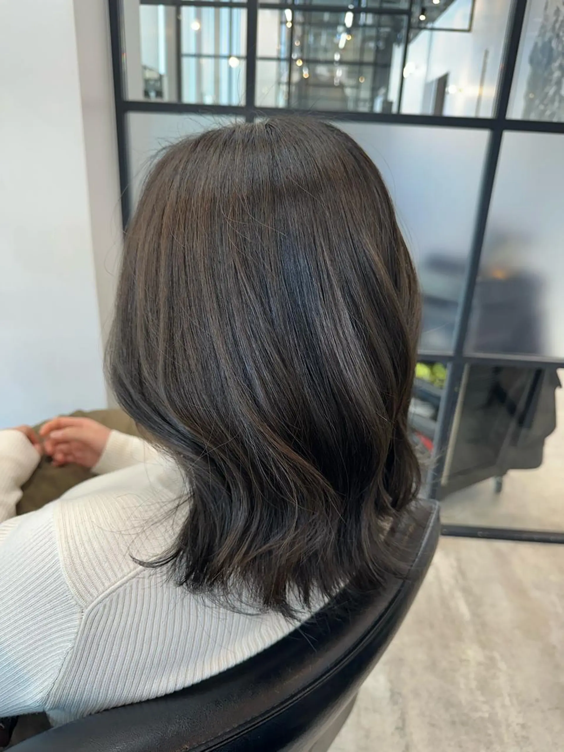 ミディアム カラー カット ヘアカラー トリートメント 韓国レイヤー✨ yasuko銀座のヘアスタイル