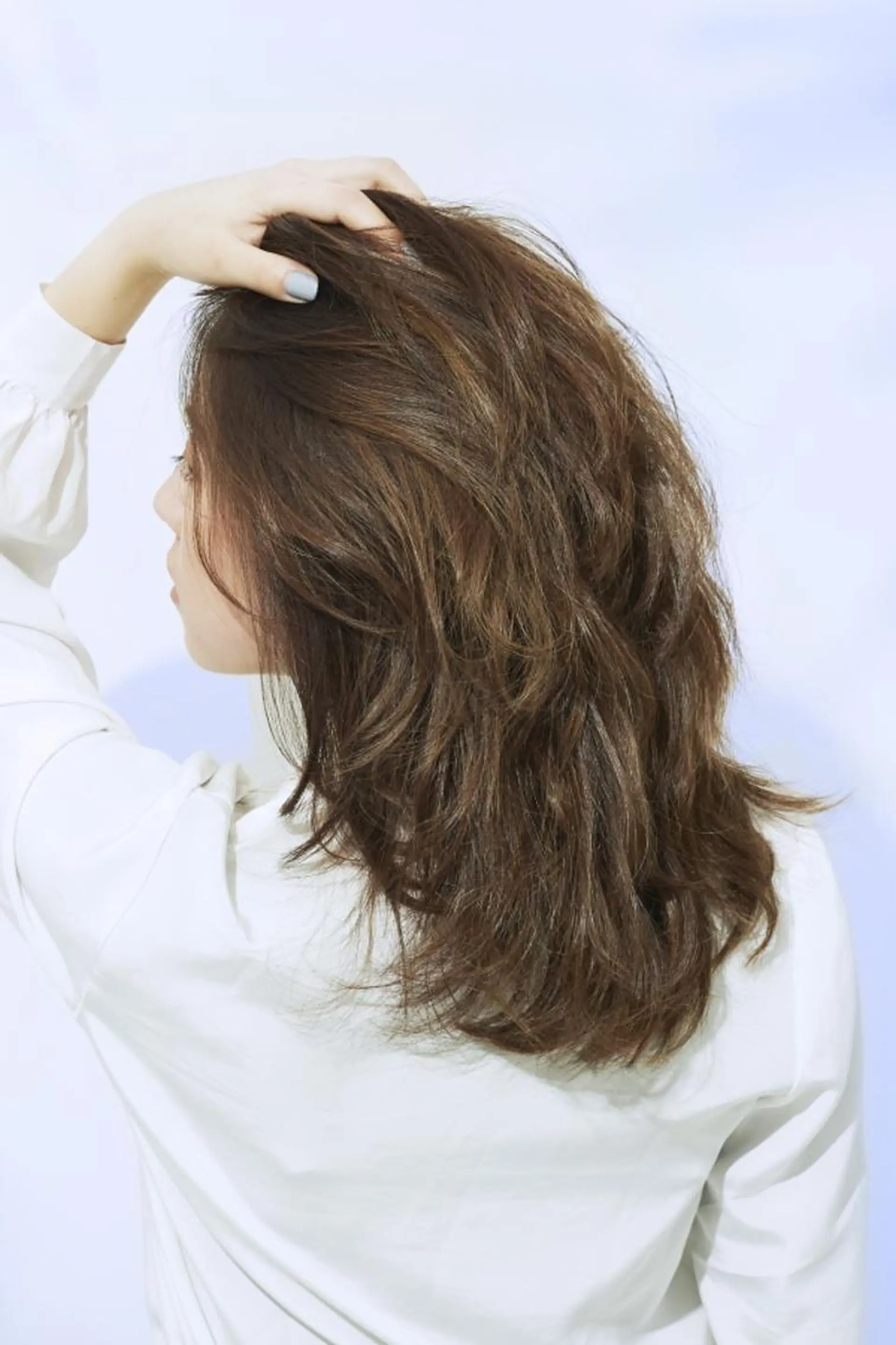 セミロング パーマ 橋口 晃典のヘアスタイル