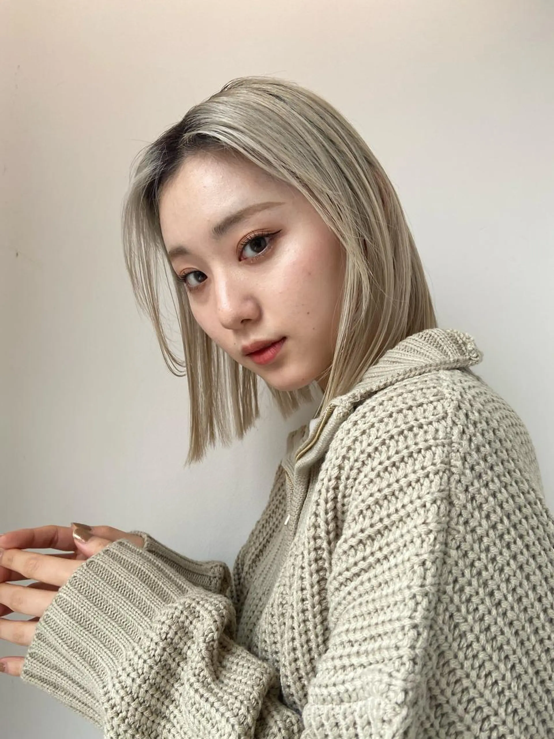 ミディアム カラー Lamana所属・透明感カラー/ 加瀬たまものヘアスタイル