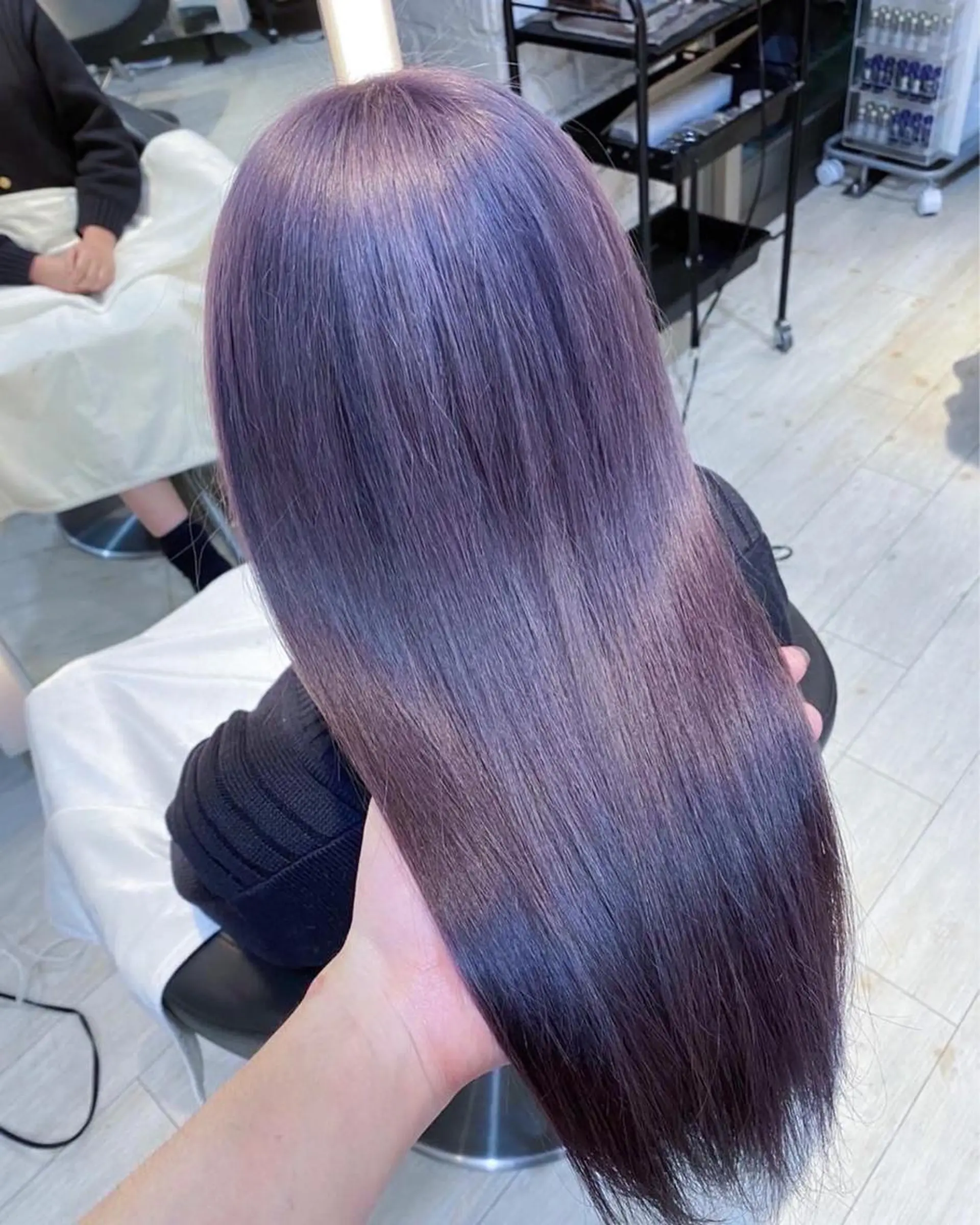 カラー ラベンダーカラー カット ヘアカラー トリートメント 鈴木/ミルクティー/ ブリーチ/ボブ/のヘアスタイル