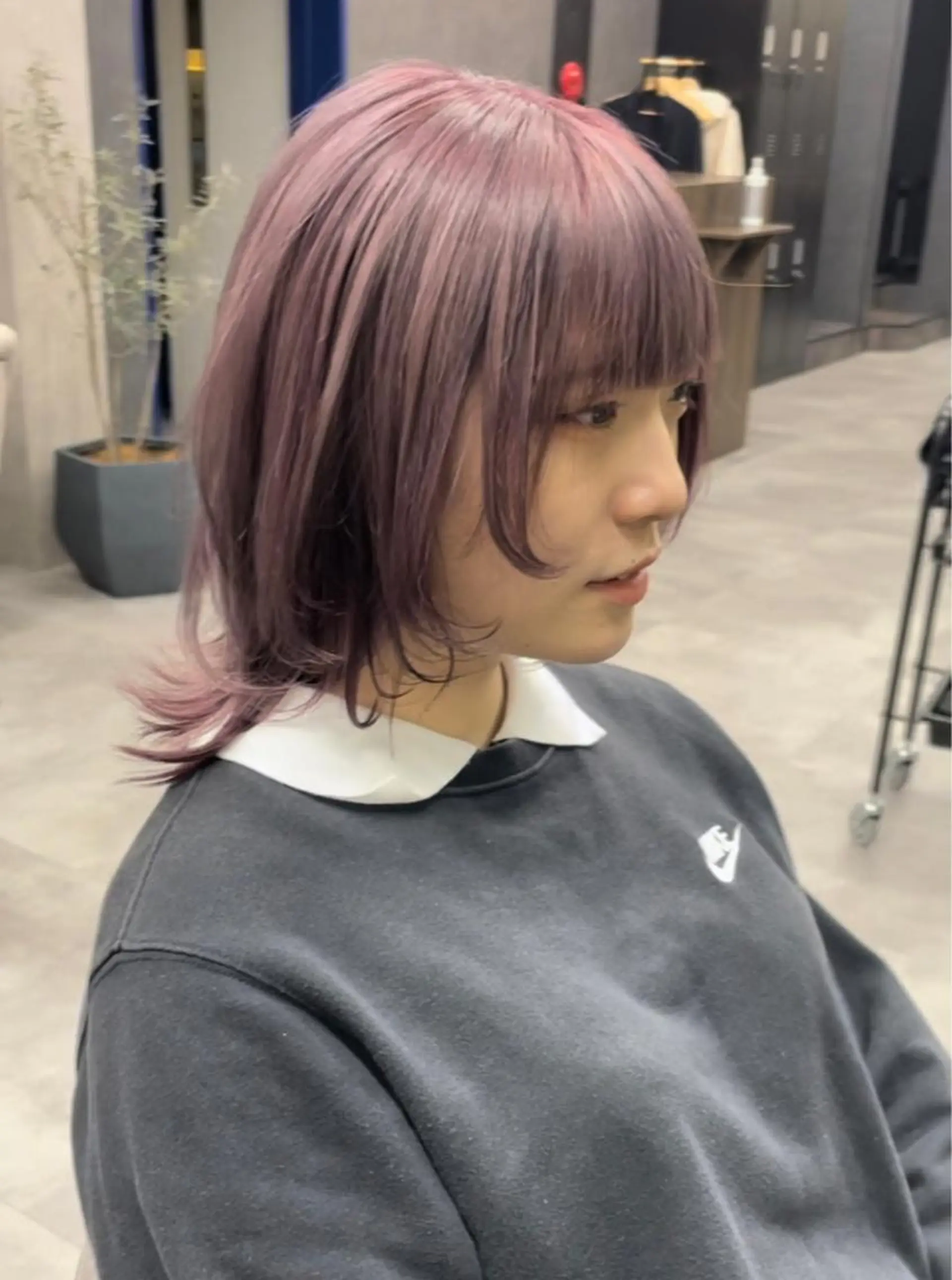 ミディアム カラー FRAME spa&hair room博多店【フレーム】所属・髪質改善｜顔周り｜博 多｜川上智也のヘアスタイル