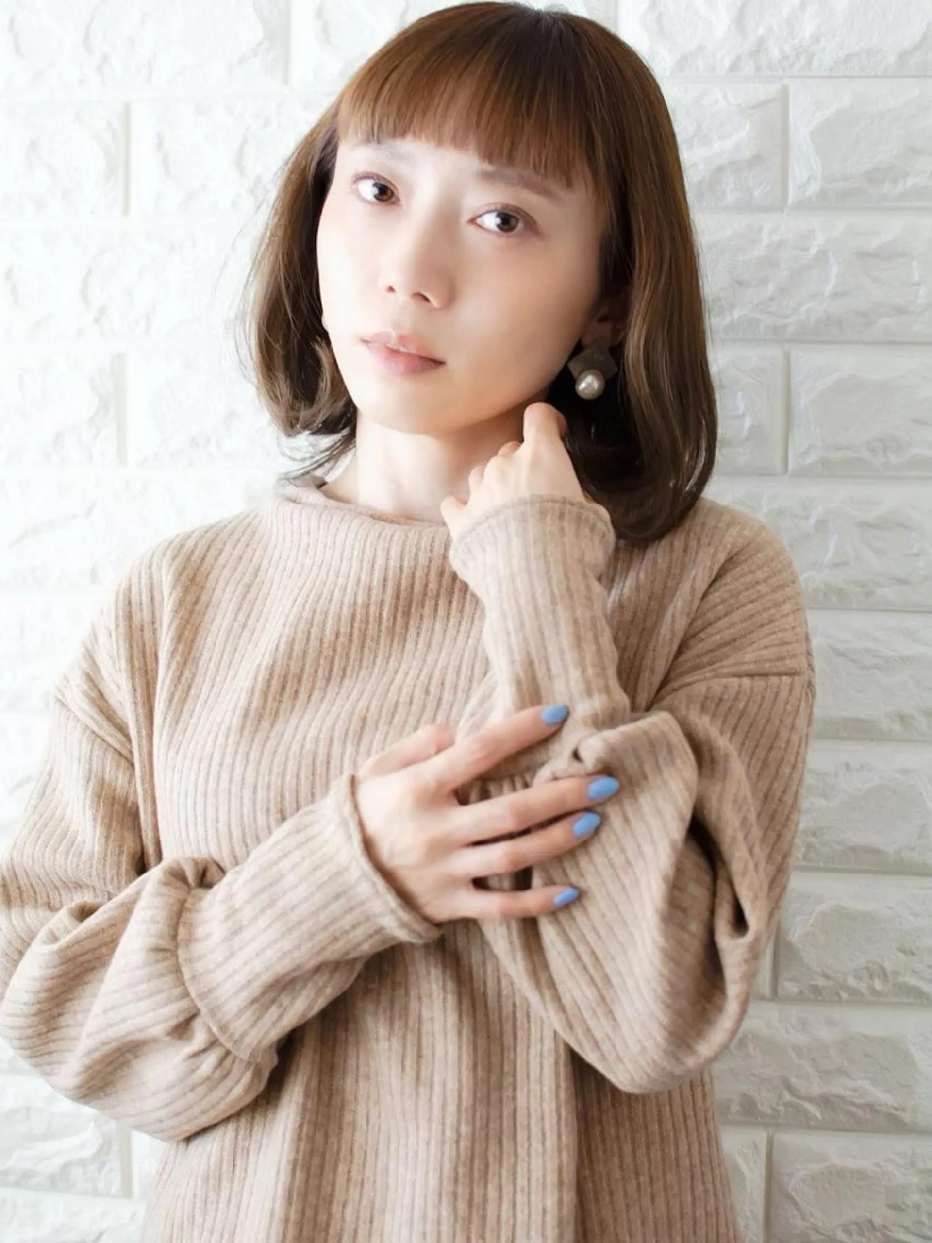 ミディアム カラー ショートボブ ベージュカラー ブルーカラー ブルージュ グレージュ カット ヘアカラー トリートメント 斉藤 正敏のその他イメージ