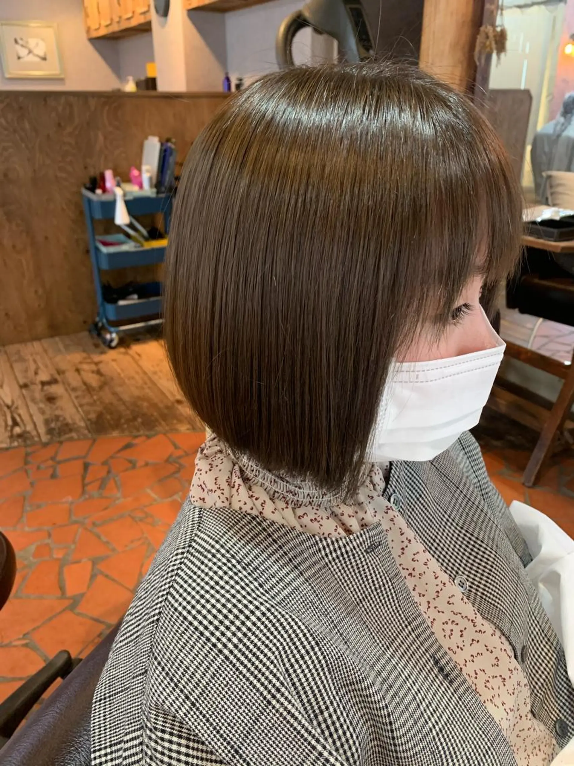 ショート カラー ベージュカラー オリーブベージュ 🦋艶モテカラー/ヘ アセット🦋YURIのヘアスタイル