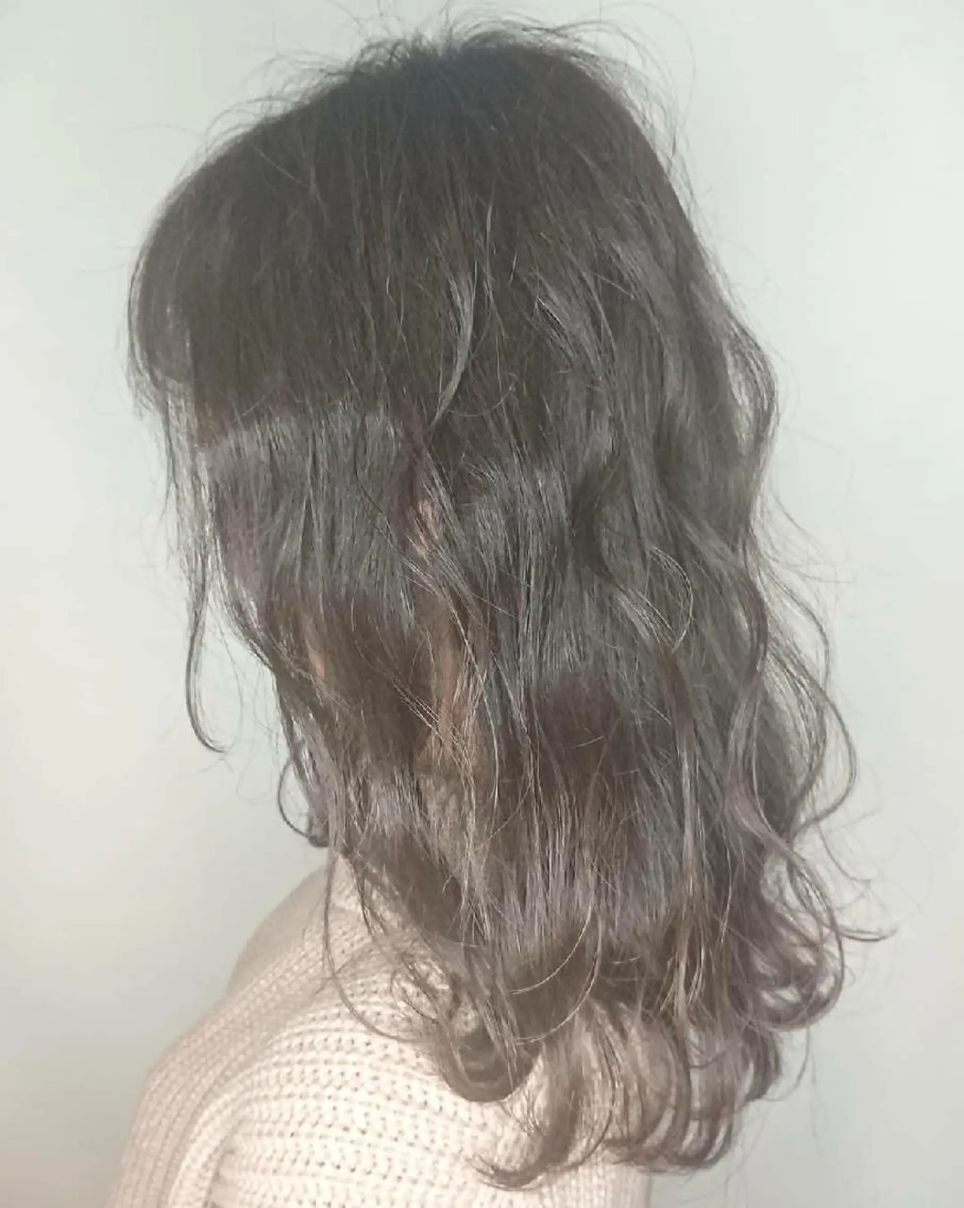 セミロング カラー グレージュ イルミナカラー ✨ブリーチなし透明感 カラー✨ゆりかのヘアスタイル