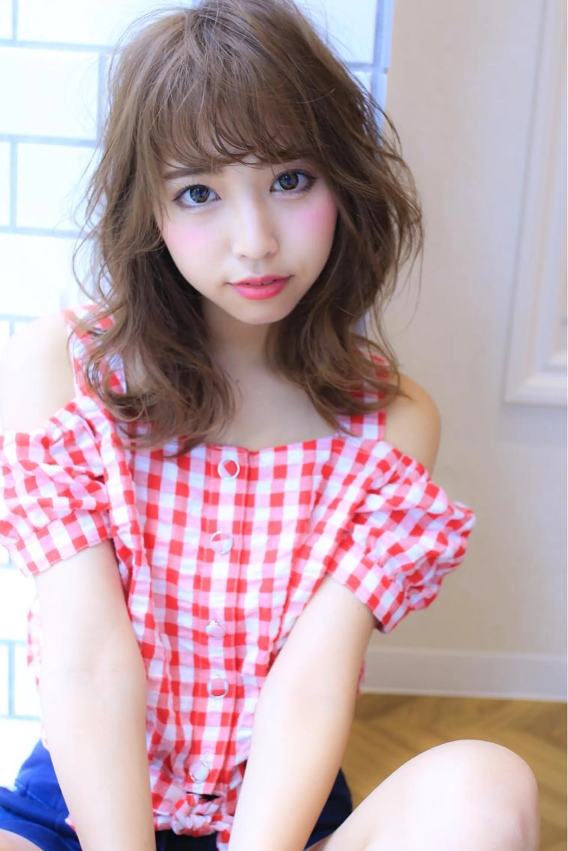 ミディアム カット ヘアカラー 小顔カット/レイヤー 【WiLL】加藤のヘアスタイル