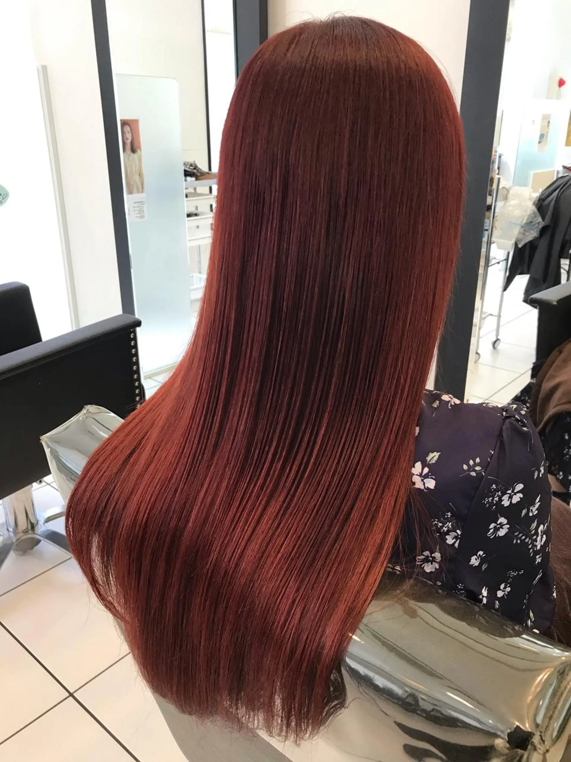 ロング カラー YASU🍎CUT 赤系カラー/ヘアケアのヘアスタイル