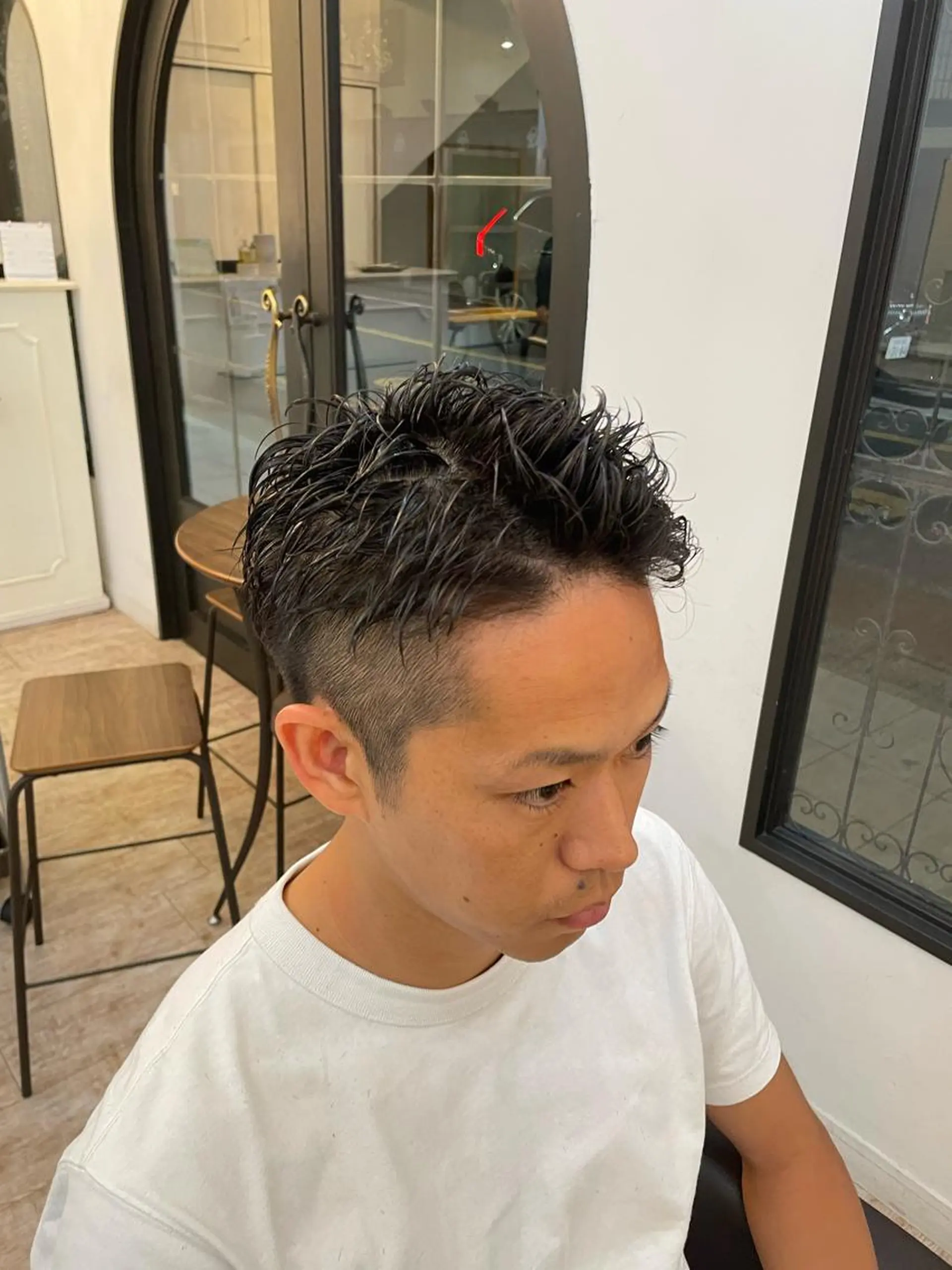 パーマ メンズ 杉山 蒼汰のヘアスタイル