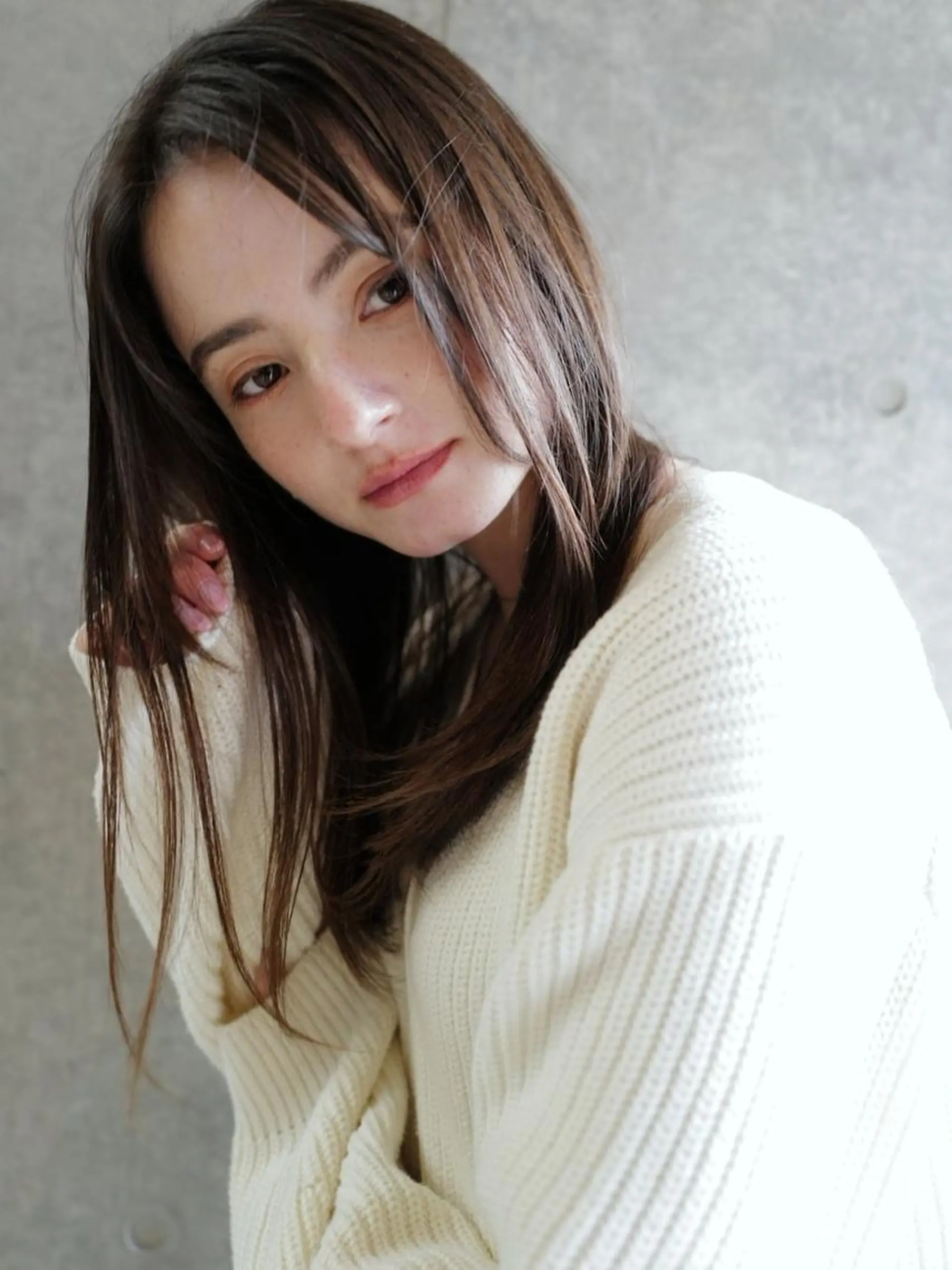 セミロング レイヤーカット トリートメント カット ヘアカラー トリートメント CECIL hair なんば店所属・メンズパーマ 艶髪☆店長☆有馬のヘアスタイル